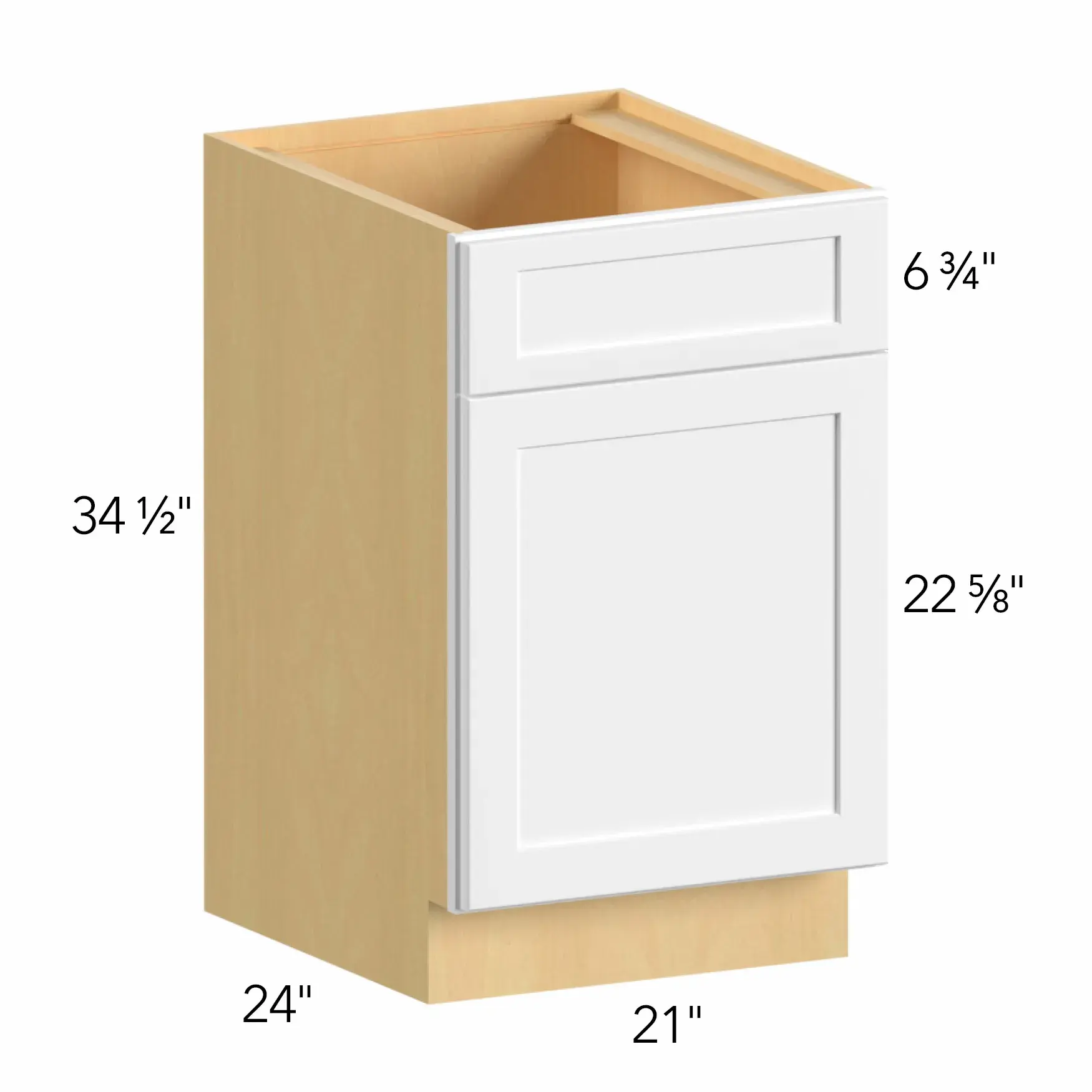 Allure® Echo Timber 21"W x 34.5"H x 24"D Sink Base Cabinet (SB21)