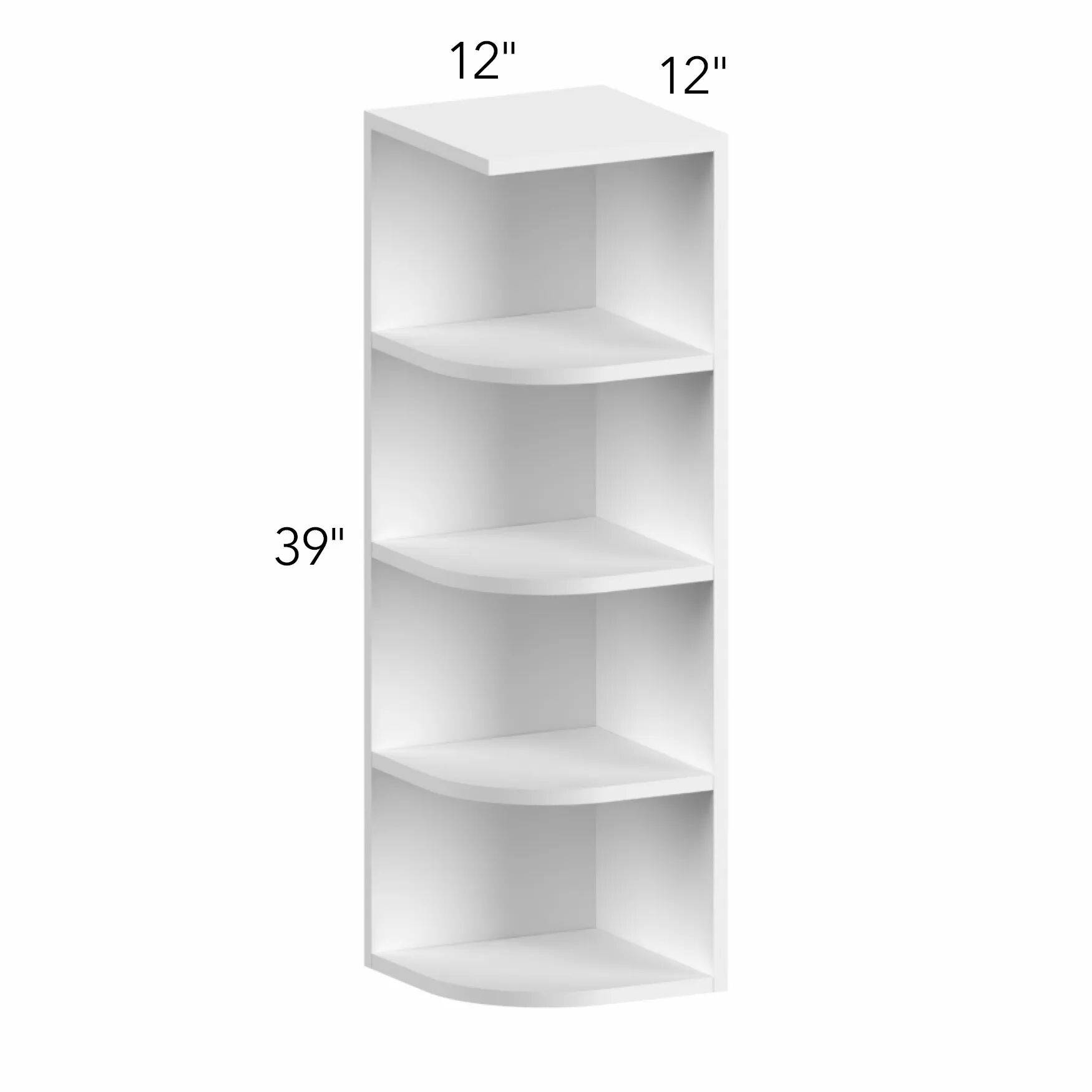 Allure® Galaxy Timber 12"W x 39"H x 12"D Wall Open End Cabinet (OE1239)