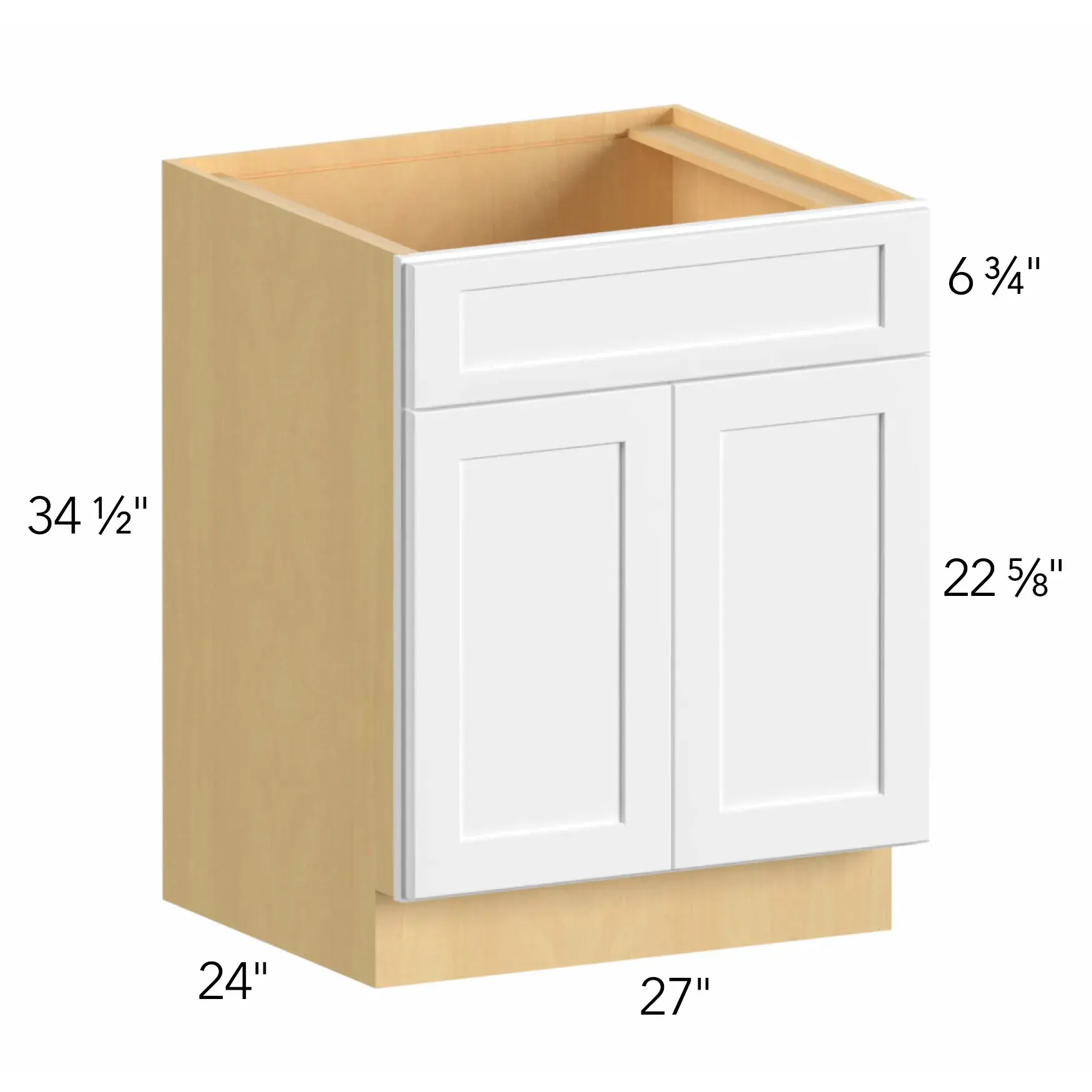 Allure® Echo Timber 27"W x 34.5"H x 24"D Sink Base Cabinet (SB27)