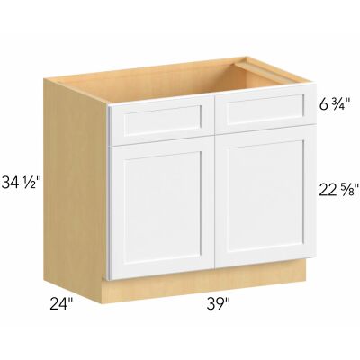 Allure® Echo Dove 39"W x 34.5"H x 24"D Sink Base Cabinet (SB39)