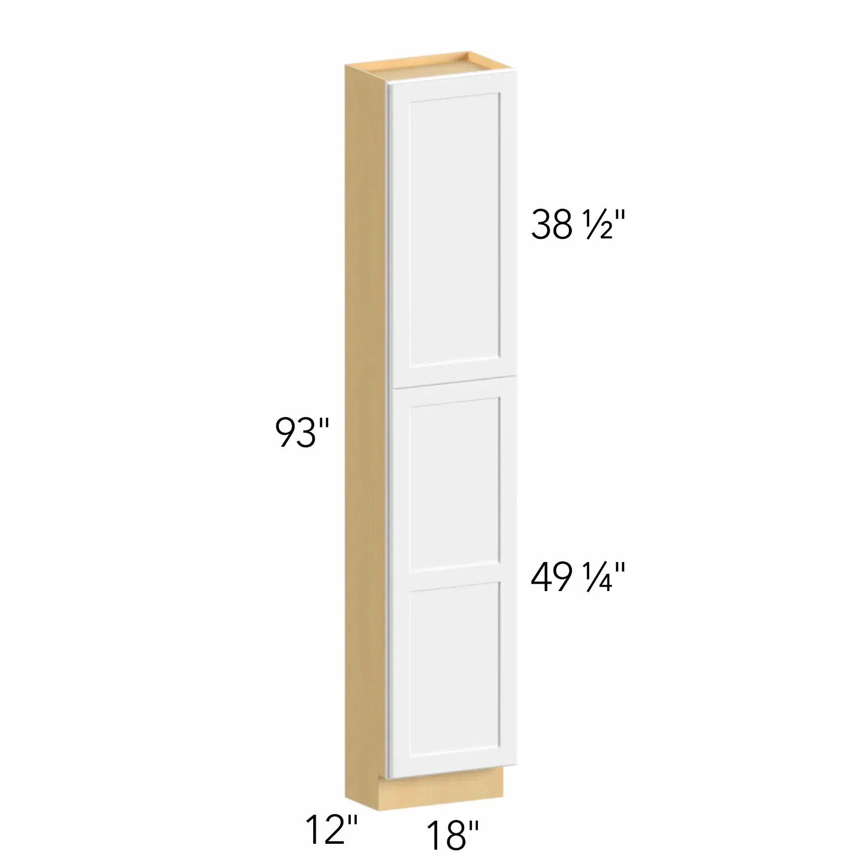 Allure® Galaxy Timber 18"W x 93"H x 12"D Tall Pantry Cabinet (TP181293)