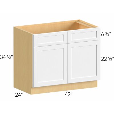 Allure® Galaxy Dove 42"W x 34.5"H x 24"D Sink Base Cabinet (SB42)