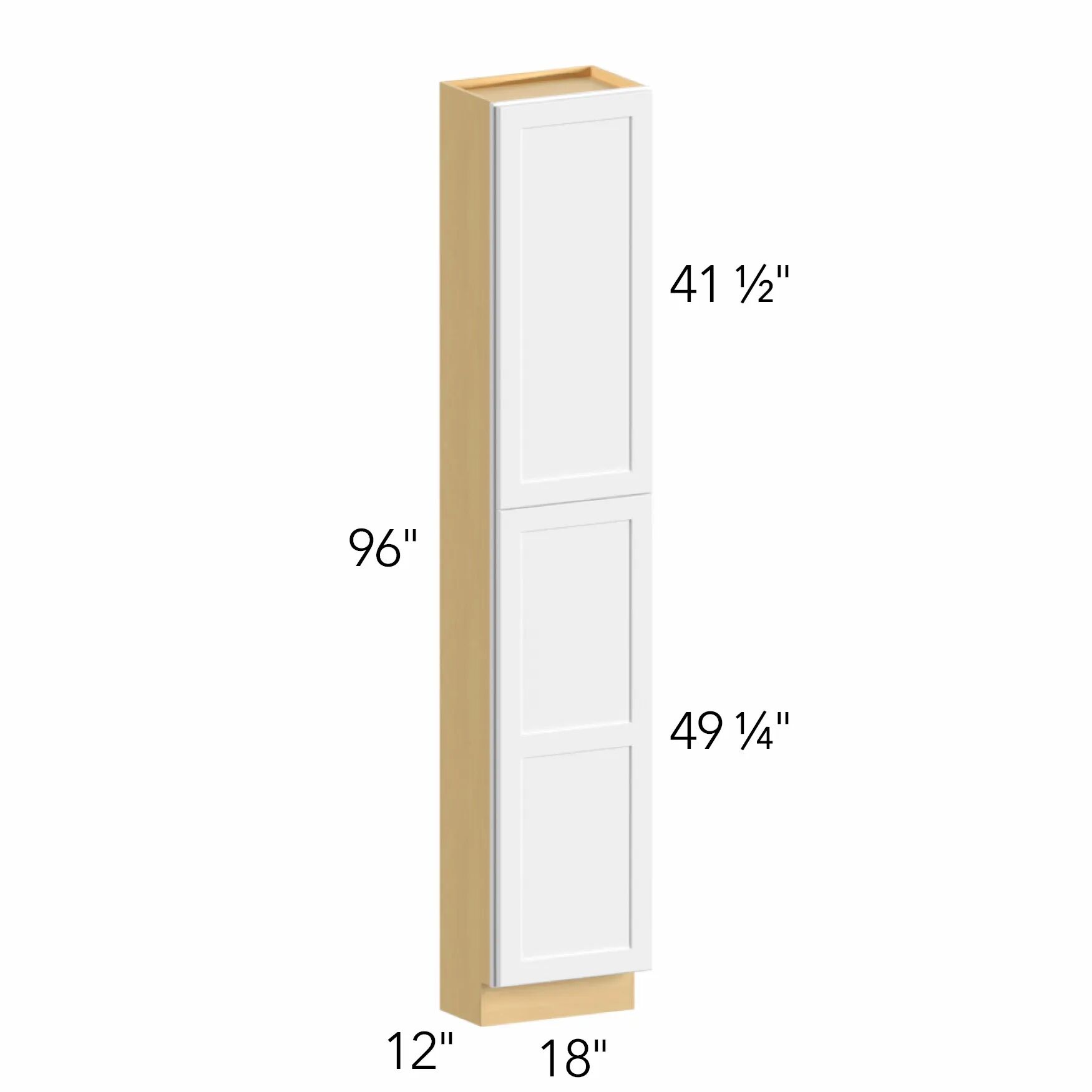 Allure® Echo Mocha 18"W x 96"H x 12"D Tall Pantry Cabinet (TP181296)