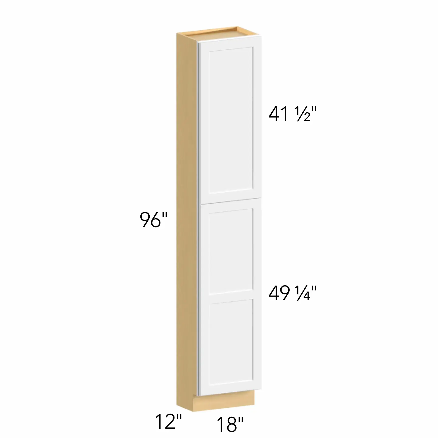 Allure® Echo Mocha 18"W x 96"H x 12"D Tall Pantry Cabinet (TP181296)