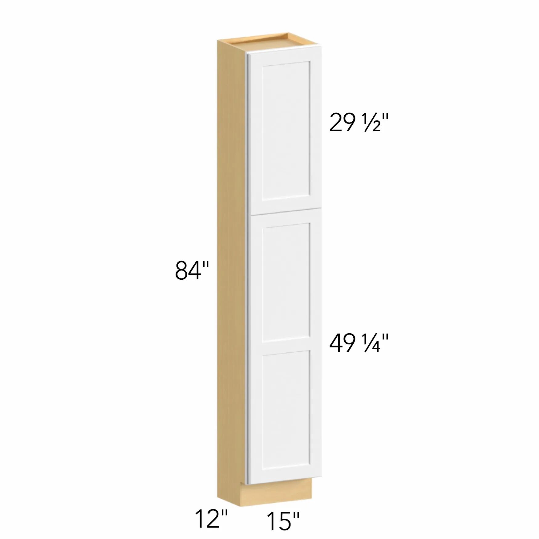 Allure® Echo Mocha 15"W x 84"H x 12"D Tall Pantry Cabinet (TP151284)
