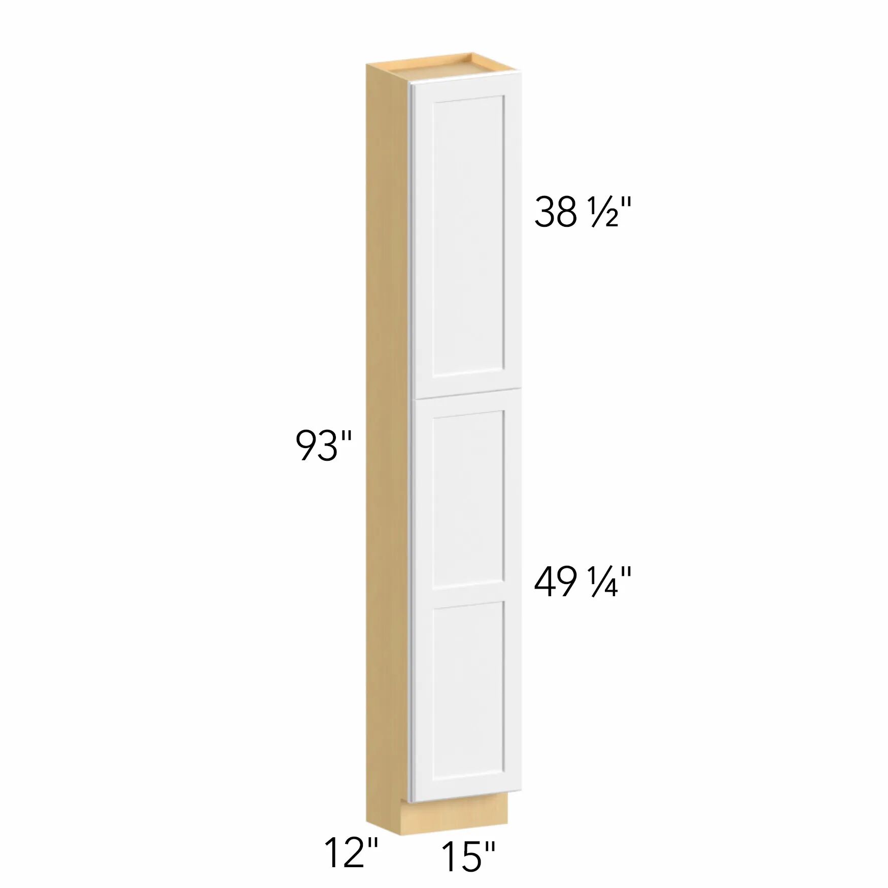Allure® Galaxy Dove 15"W x 93"H x 12"D Tall Pantry Cabinet (TP151293)