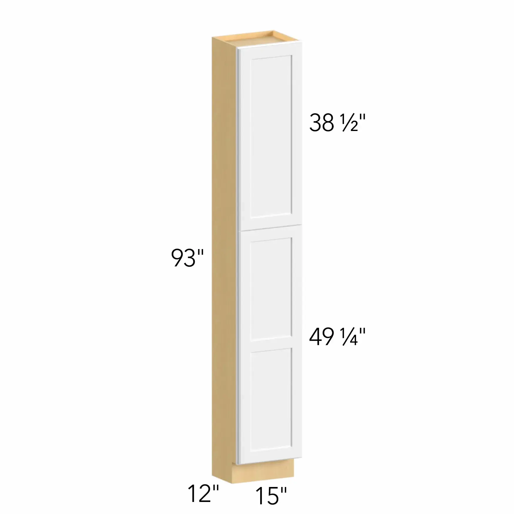 Allure® Galaxy Dove 15"W x 93"H x 12"D Tall Pantry Cabinet (TP151293)