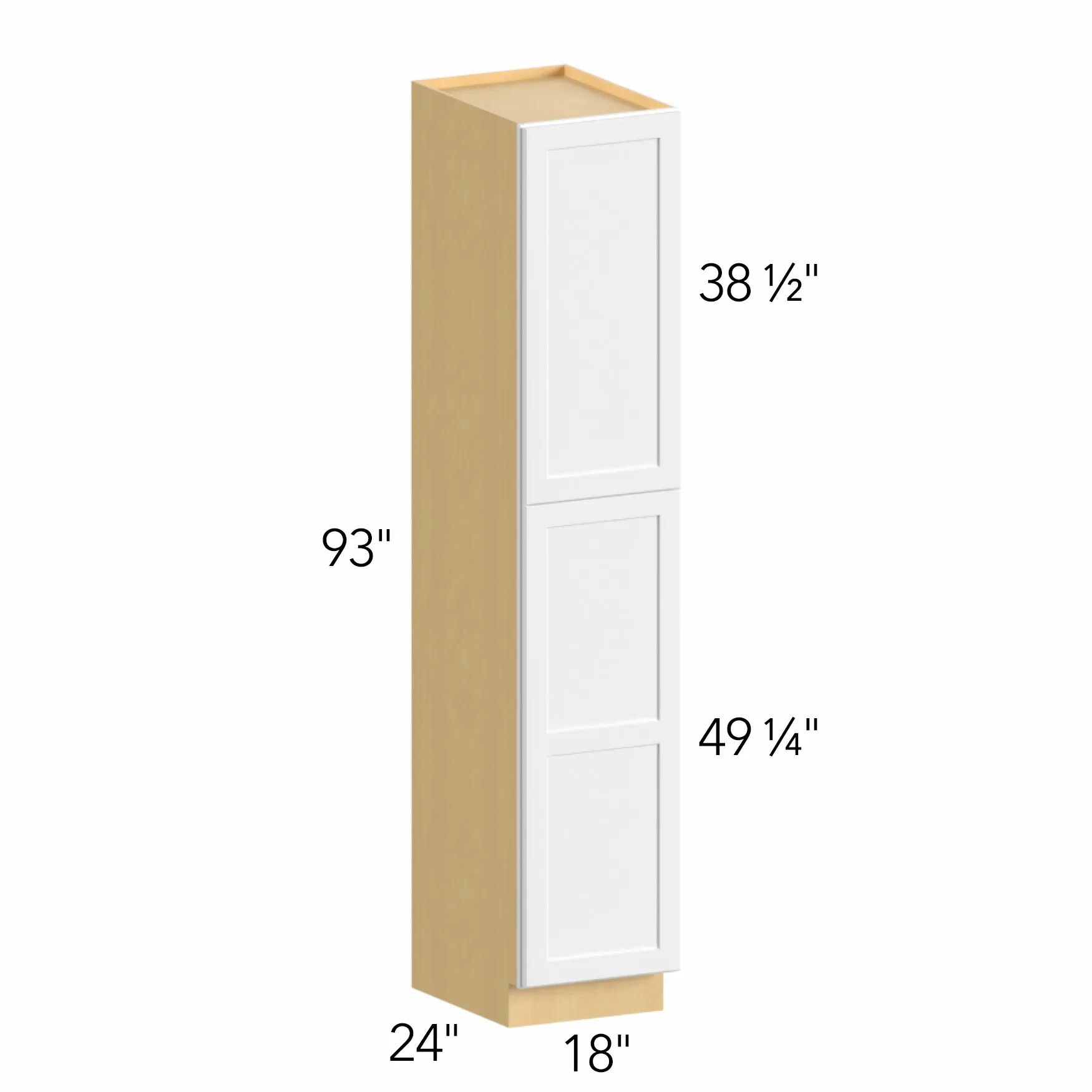 Ovela® Tuscany Antracita 18"W x 88.5"H x 24"D Tall Pantry Cabinet (TP182493)