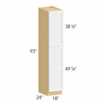 Ovela® Tuscany Antracita 18"W x 88.5"H x 24"D Tall Pantry Cabinet (TP182493)