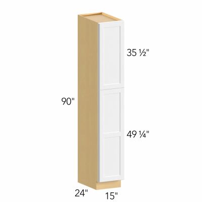 Allure® Galaxy Linen 15"W x 90"H x 24"D Tall Pantry Cabinet (TP152490)