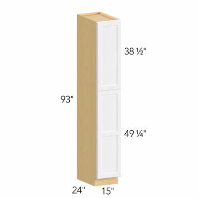 Ovela® Tuscany Antracita 15"W x 88.5"H x 24"D Tall Pantry Cabinet (TP152493)