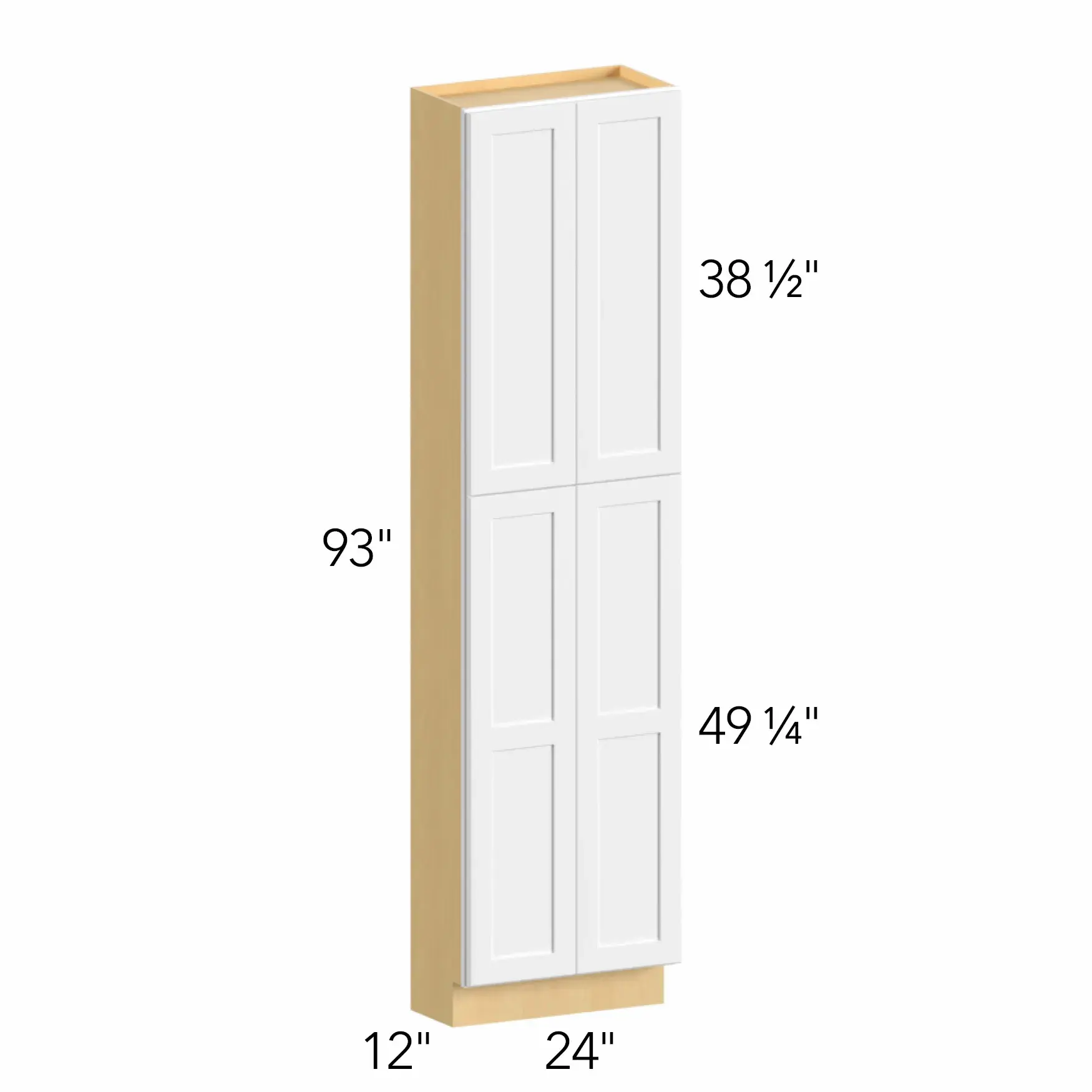 Allure® Galaxy Indigo 24"W x 93"H x 12"D Tall Pantry Cabinet (TP241293)