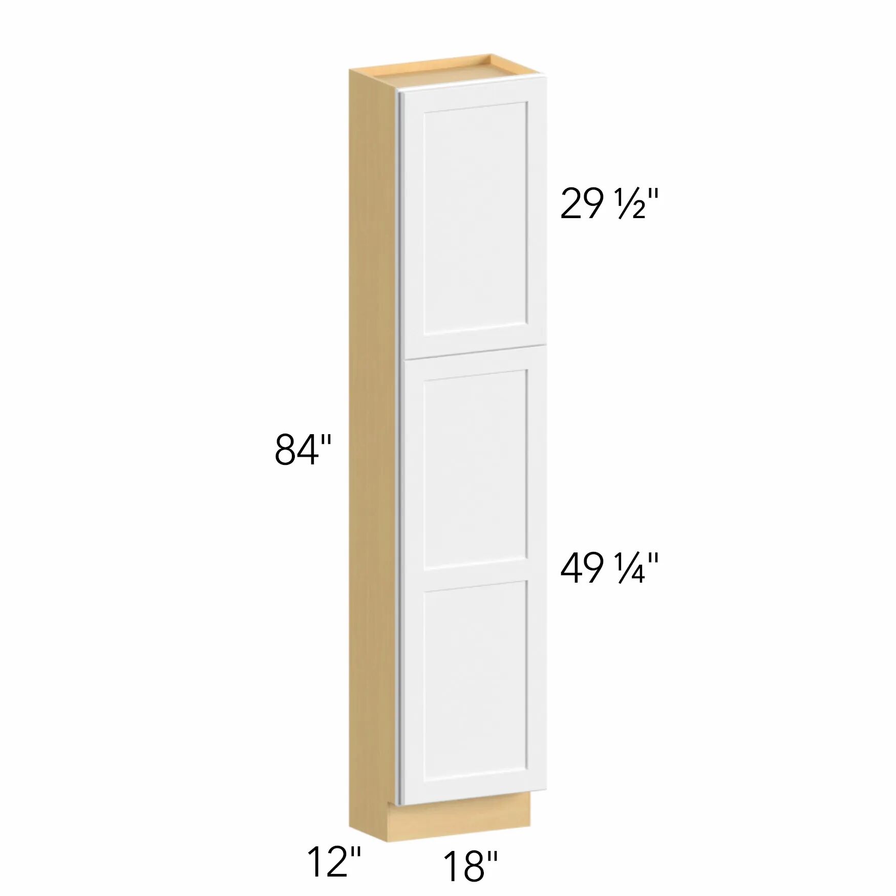 Allure® Echo Mocha 18"W x 84"H x 12"D Tall Pantry Cabinet (TP181284)