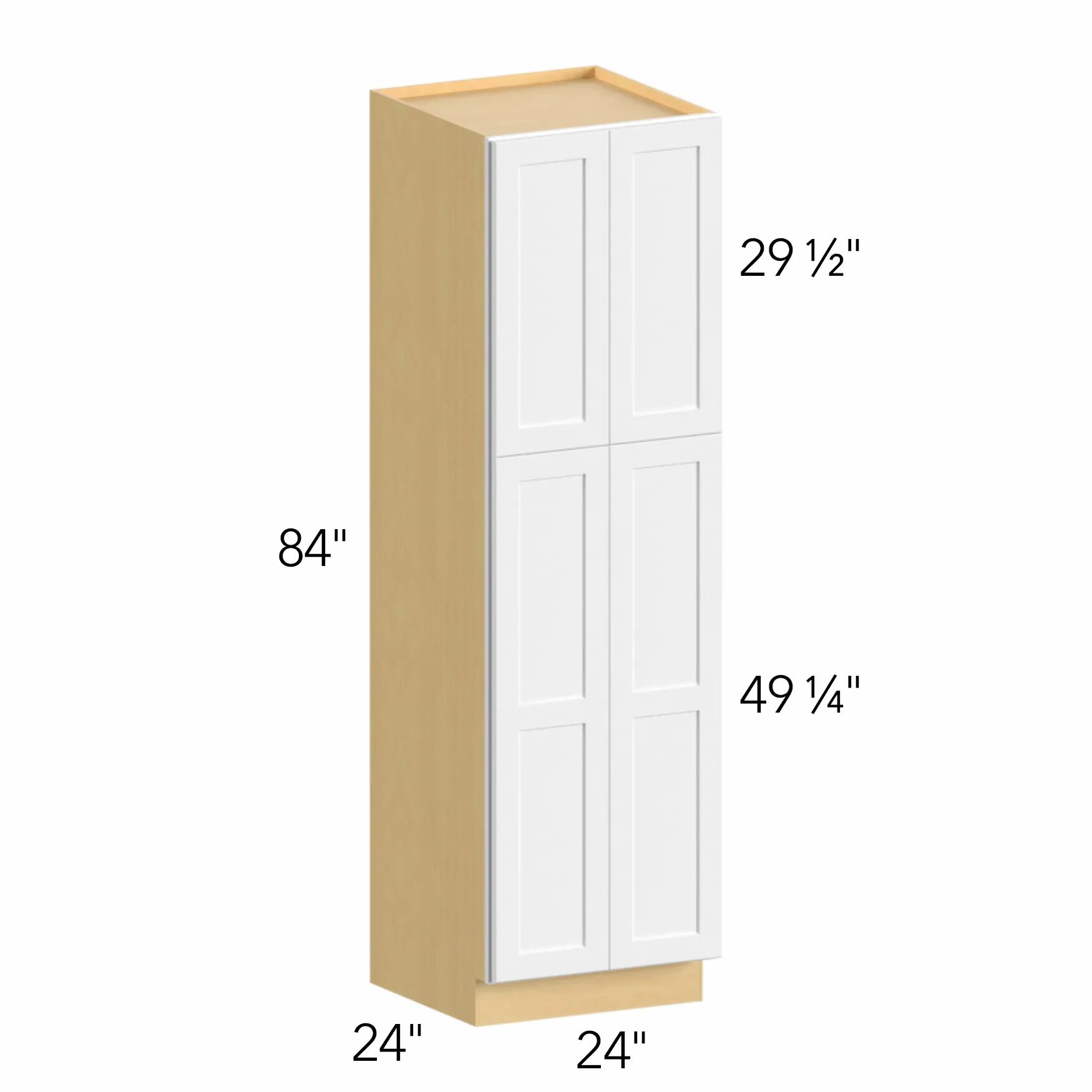 Allure® Galaxy Dove 24"W x 84"H x 24"D Tall Pantry Cabinet (TP242484)