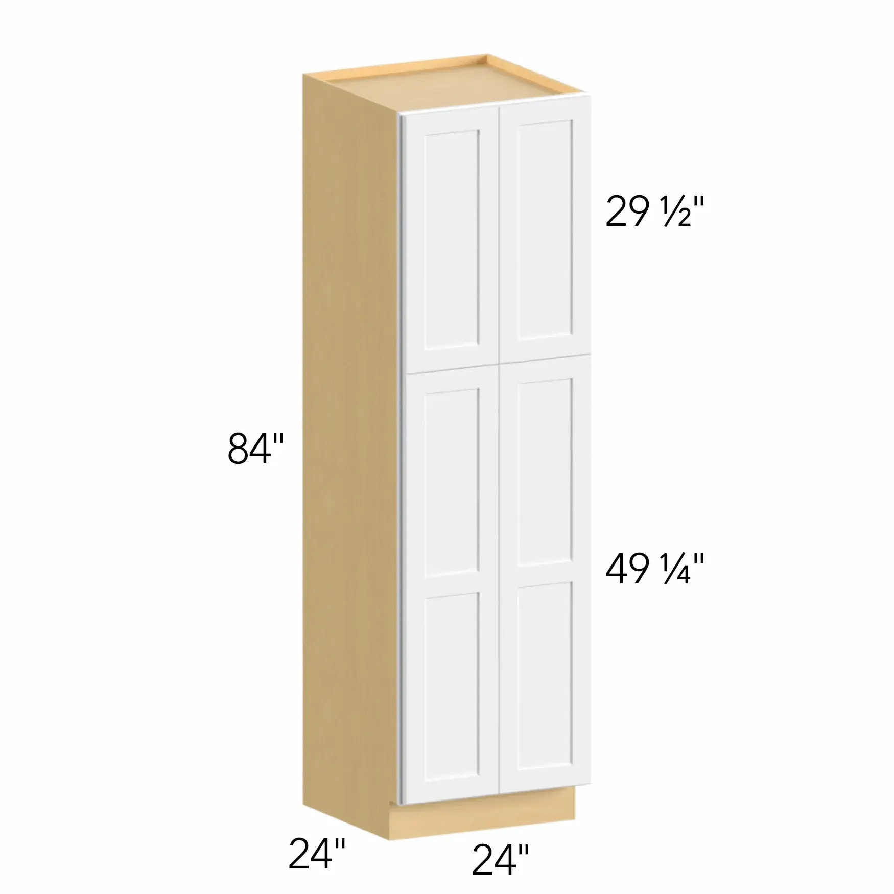 Allure® Galaxy Dove 24"W x 84"H x 24"D Tall Pantry Cabinet (TP242484)