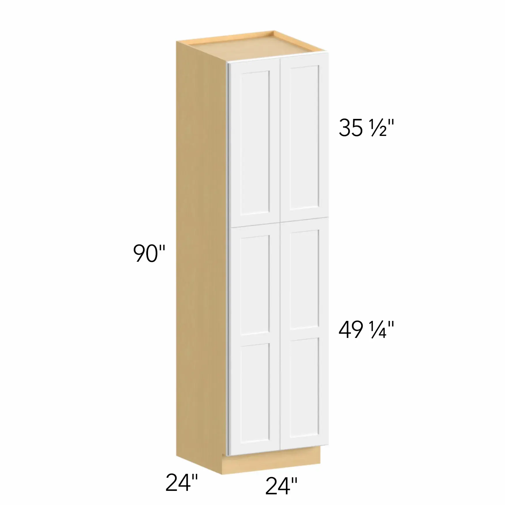 Allure® Galaxy Linen 24"W x 90"H x 24"D Tall Pantry Cabinet (TP242490)