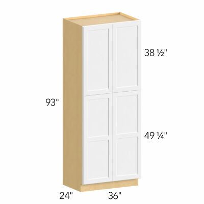 Allure® Galaxy Dove 36"W x 93"H x 24"D Tall Pantry Cabinet (TP362493)
