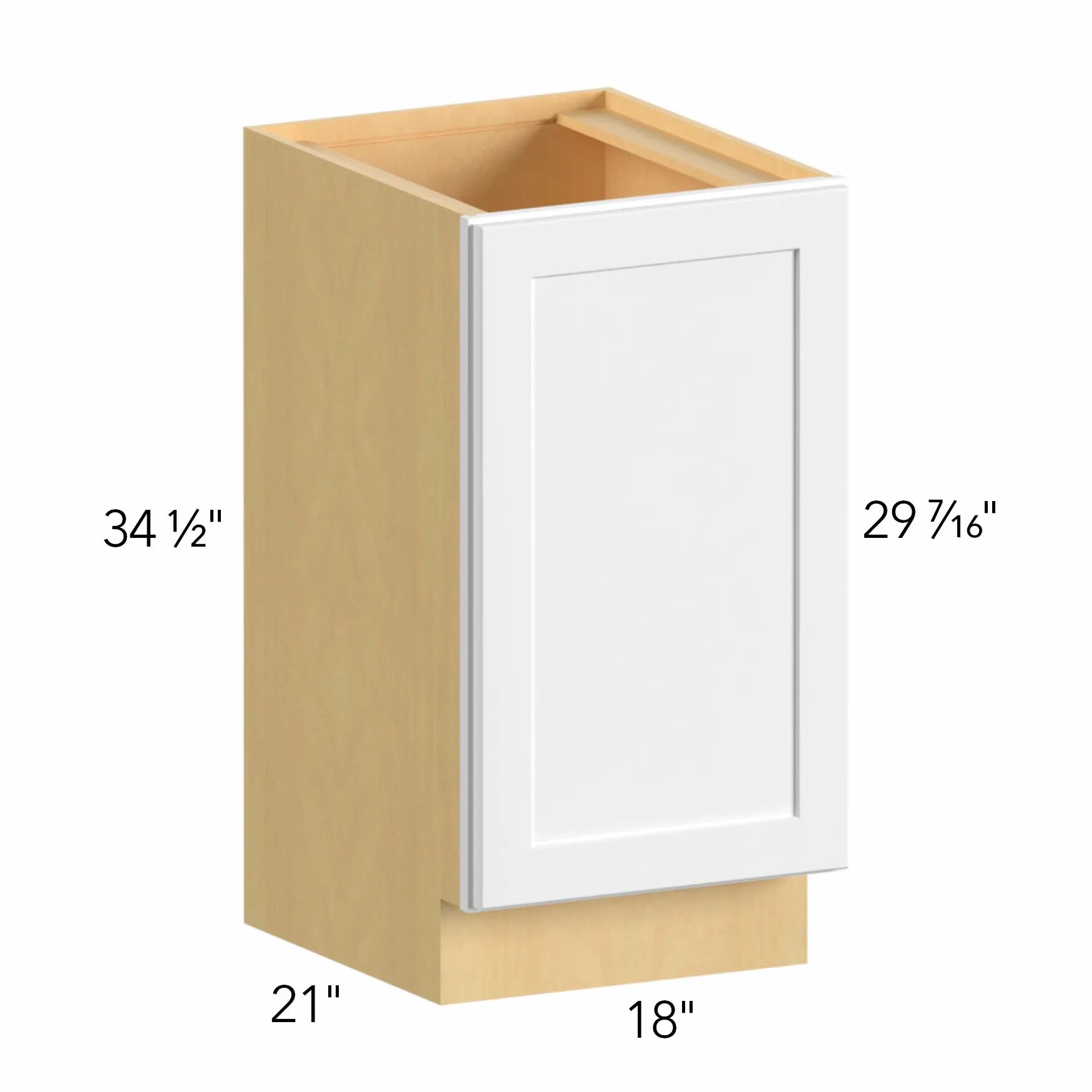 Allure® Echo Dove 18"W x 34.5"H x 21"D Vanity Cabinet (VB18FD)