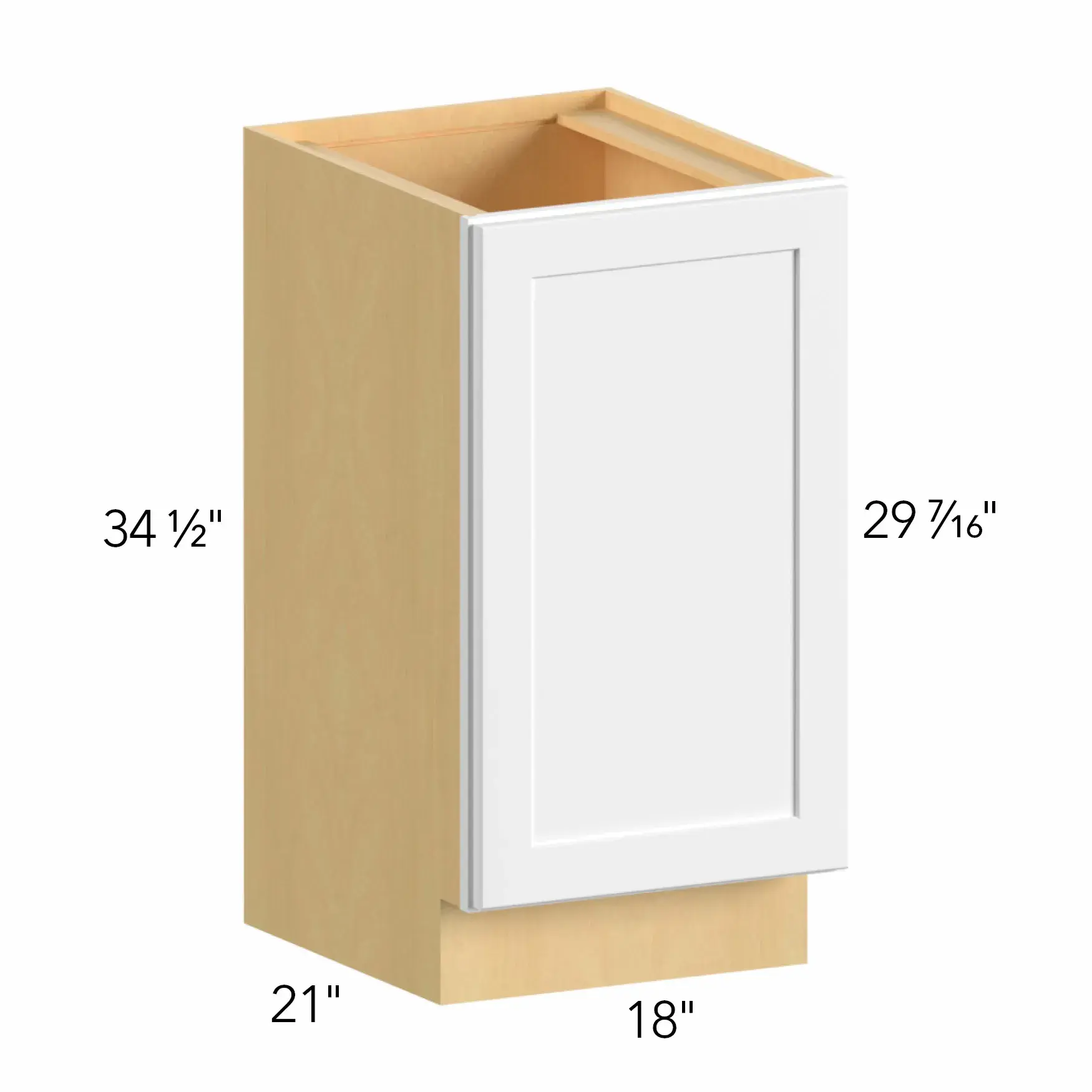Allure® Echo Dove 18"W x 34.5"H x 21"D Vanity Cabinet (VB18FD)