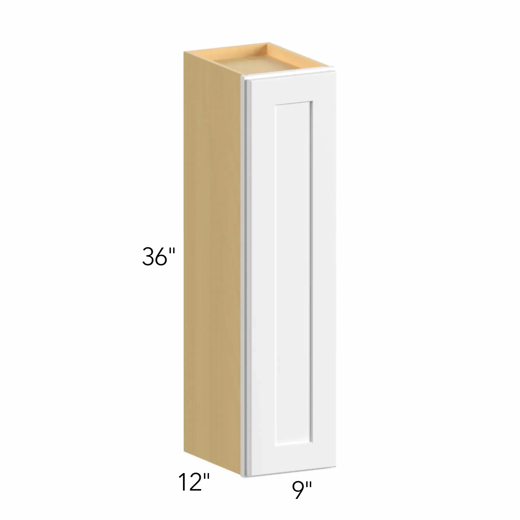 Allure® Echo Dove 9"W x 36"H x 12"D Wall Cabinet (W0936)