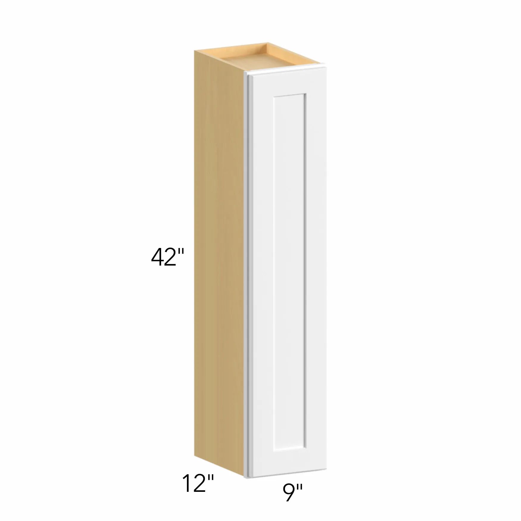 Allure® Echo Mocha 9"W x 42"H x 12"D Wall Cabinet (W0942)