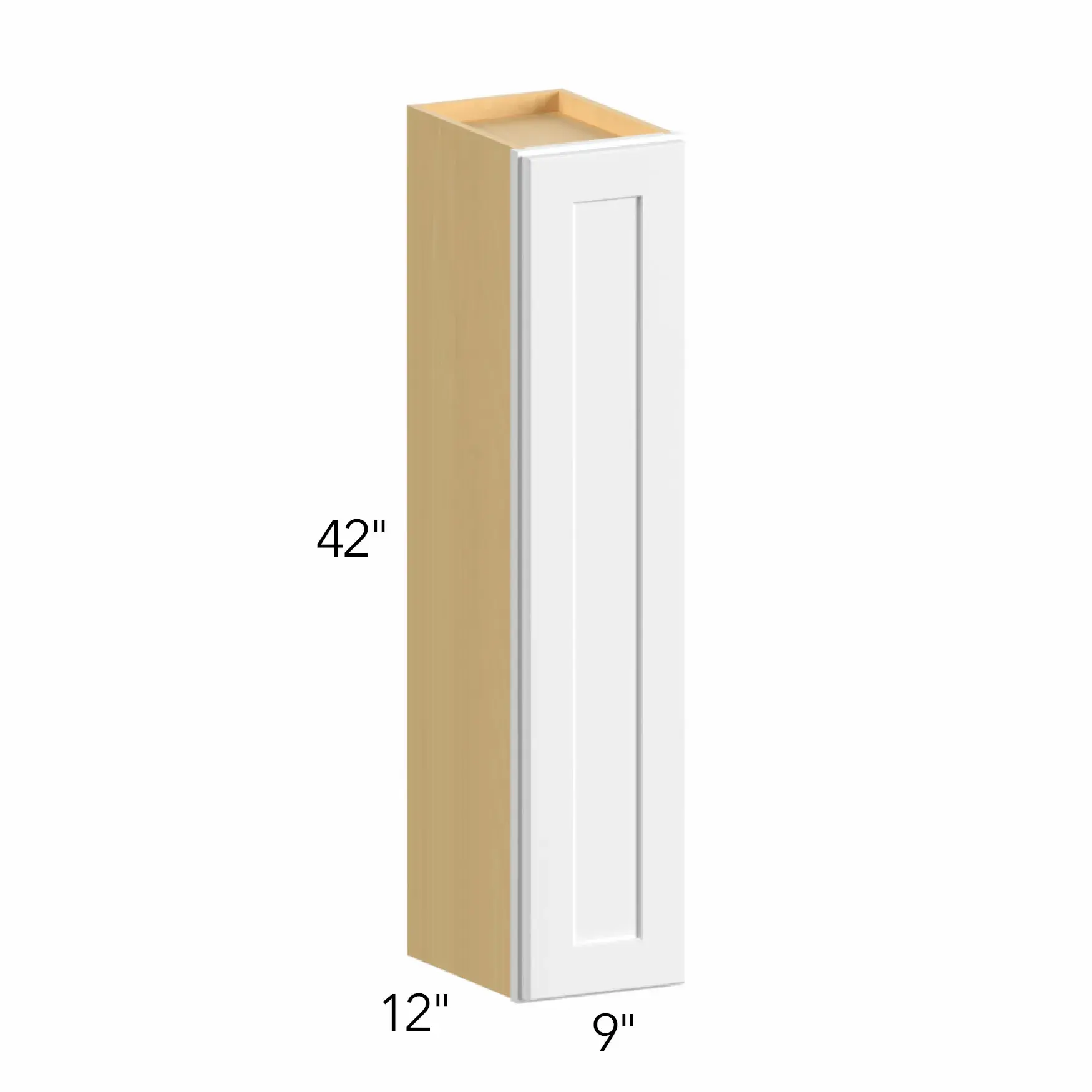 Allure® Echo Mocha 9"W x 42"H x 12"D Wall Cabinet (W0942)