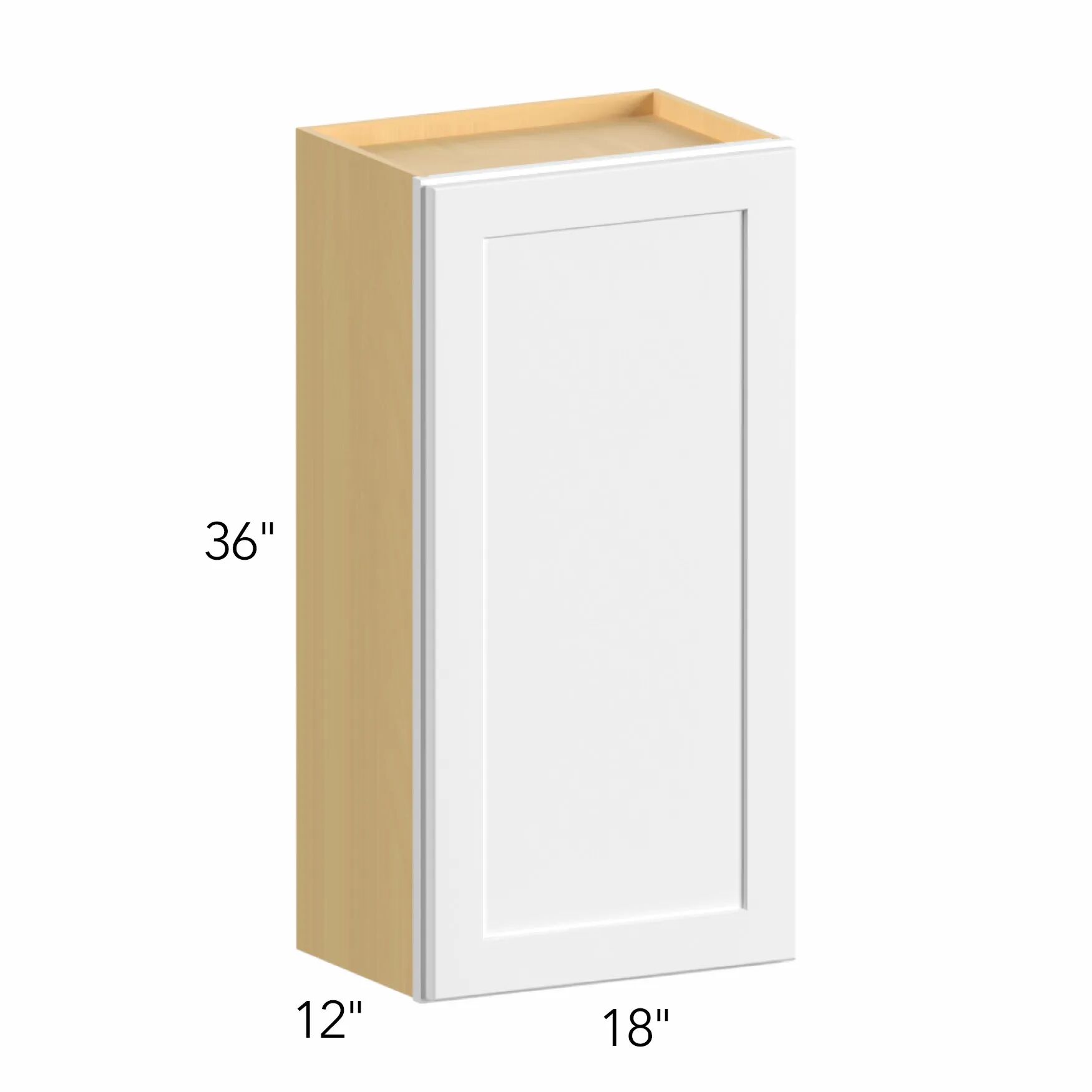 Allure® Echo Mocha 18"W x 36"H x 12"D Wall Cabinet (W1836)