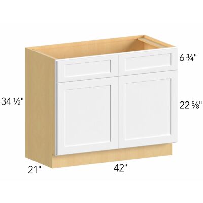 Allure® Luna Dove 42"W x 34.5"H x 21"D Vanity Cabinet (VSB42-34)