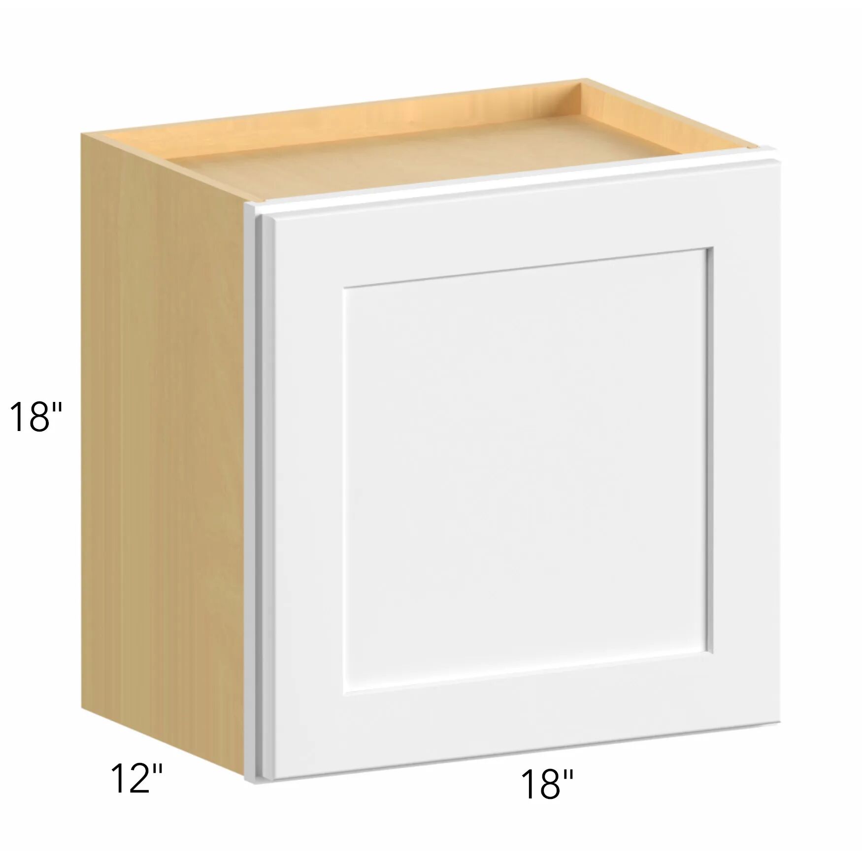Allure® Echo Mocha 18"W x 18"H x 12"D Wall Cabinet (W1818)