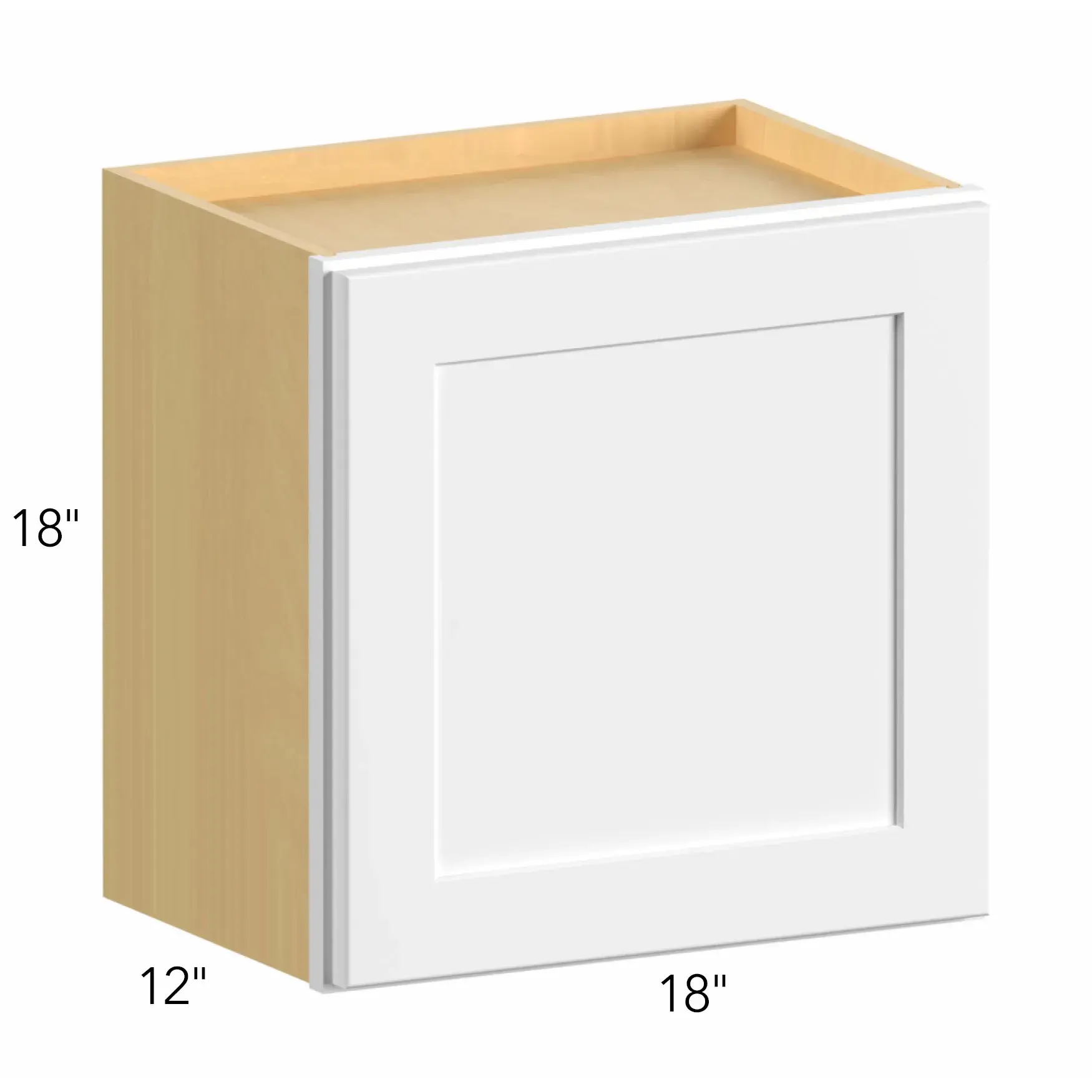 Allure® Echo Mocha 18"W x 18"H x 12"D Wall Cabinet (W1818)