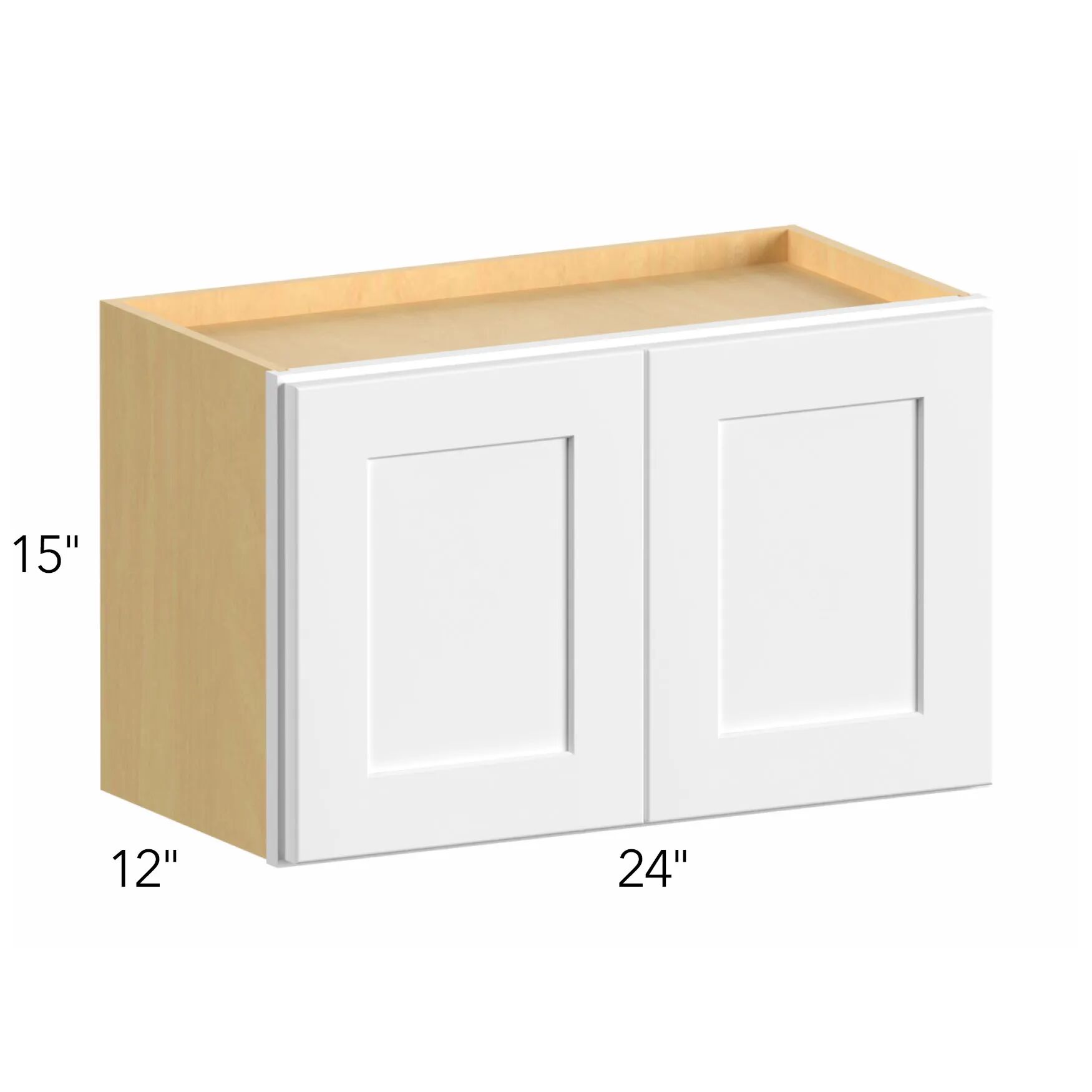 Allure® Echo Mocha 24"W x 15"H x 12"D Wall Cabinet (W2415)