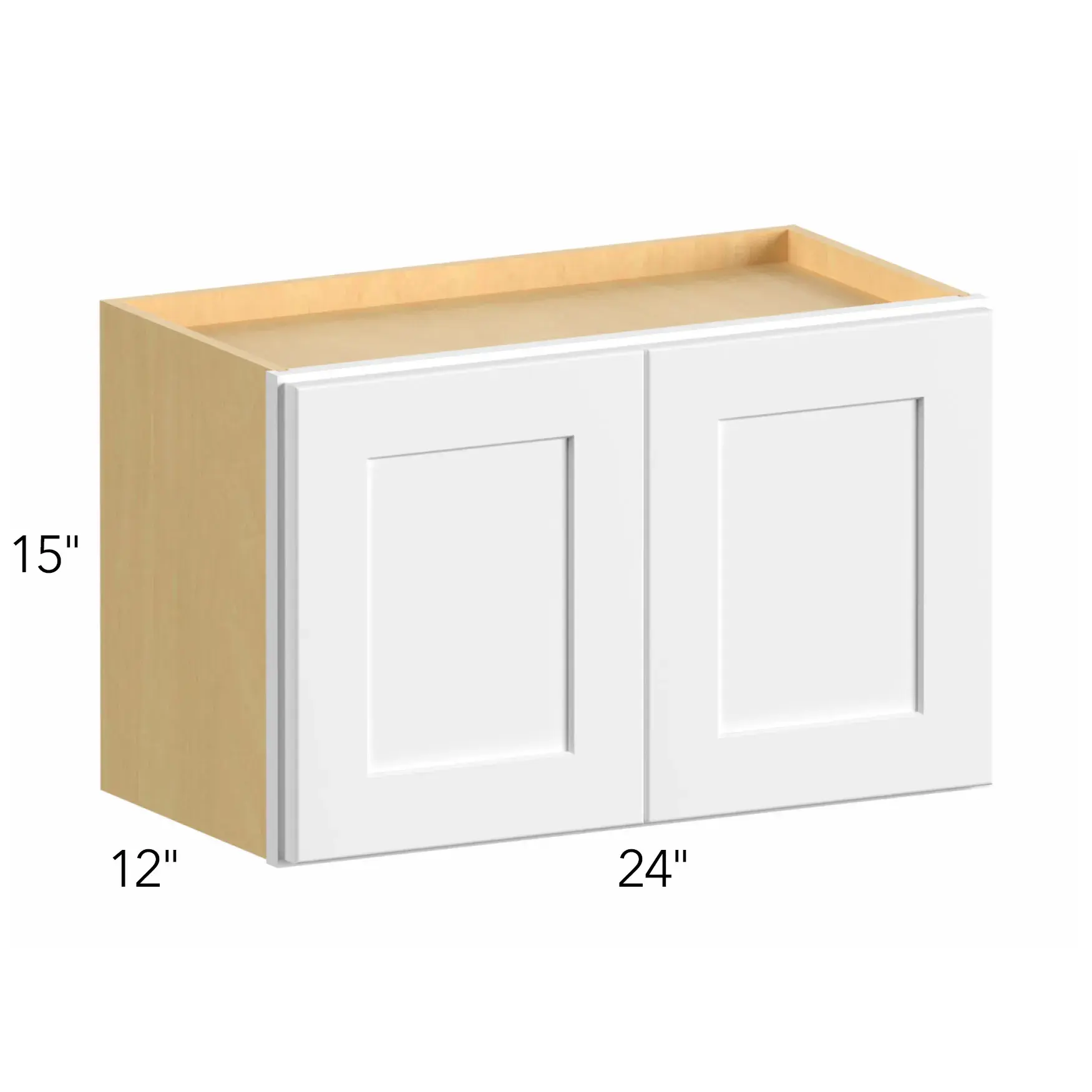 Allure® Echo Mocha 24"W x 15"H x 12"D Wall Cabinet (W2415)