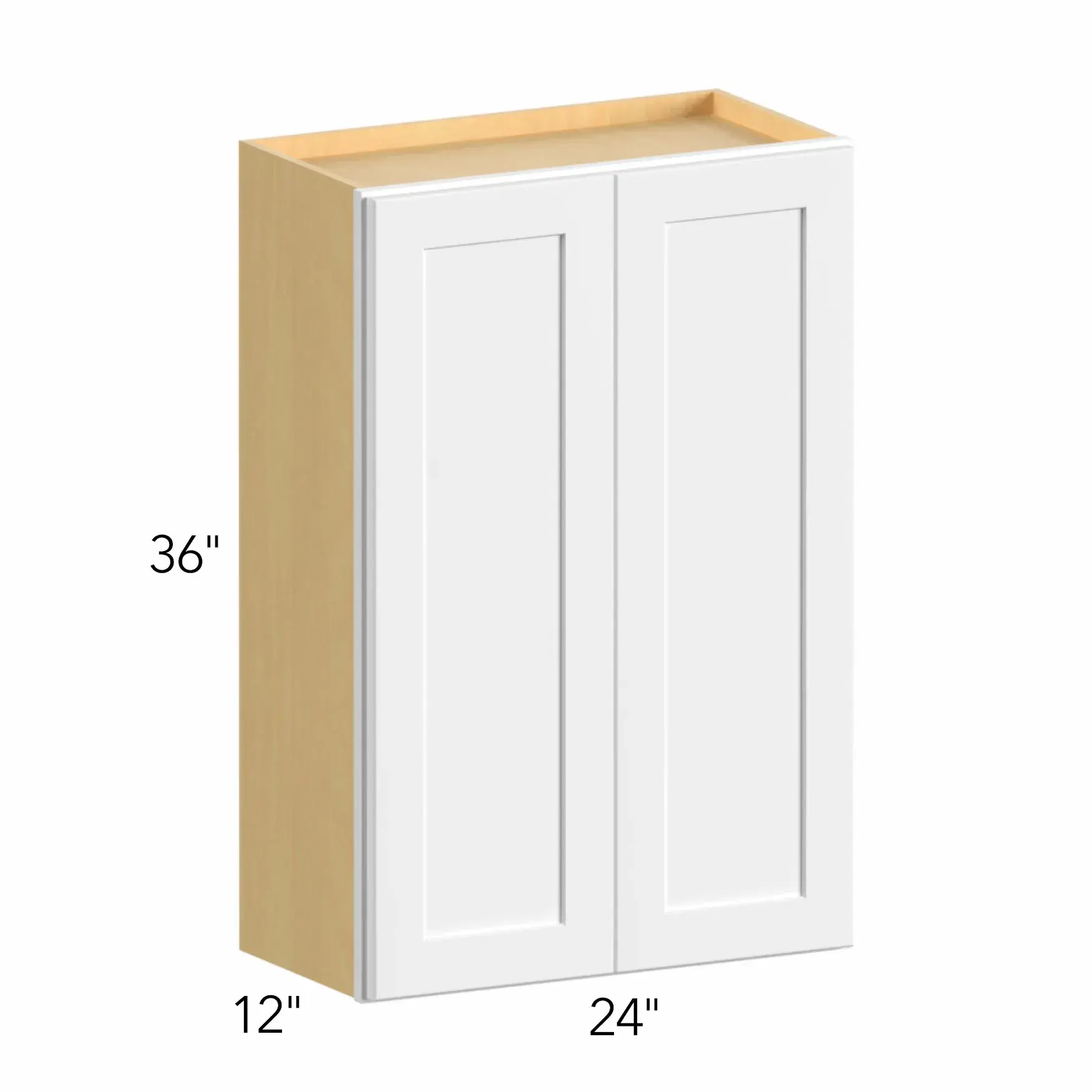 Allure® Echo Mocha 24"W x 36"H x 12"D Wall Cabinet (W2436)