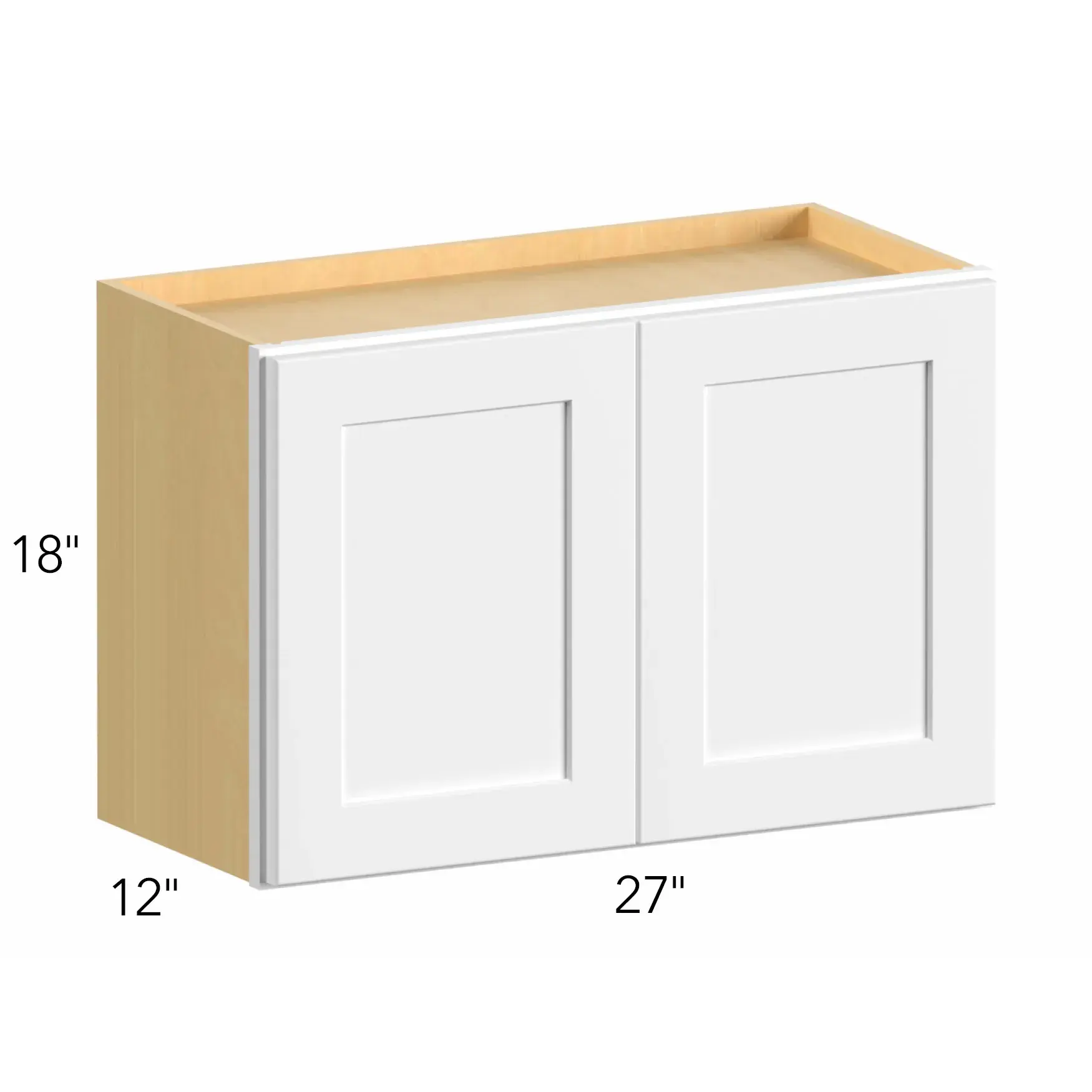 Allure® Echo Mocha 27"W x 18"H x 12"D Wall Cabinet (W2718)