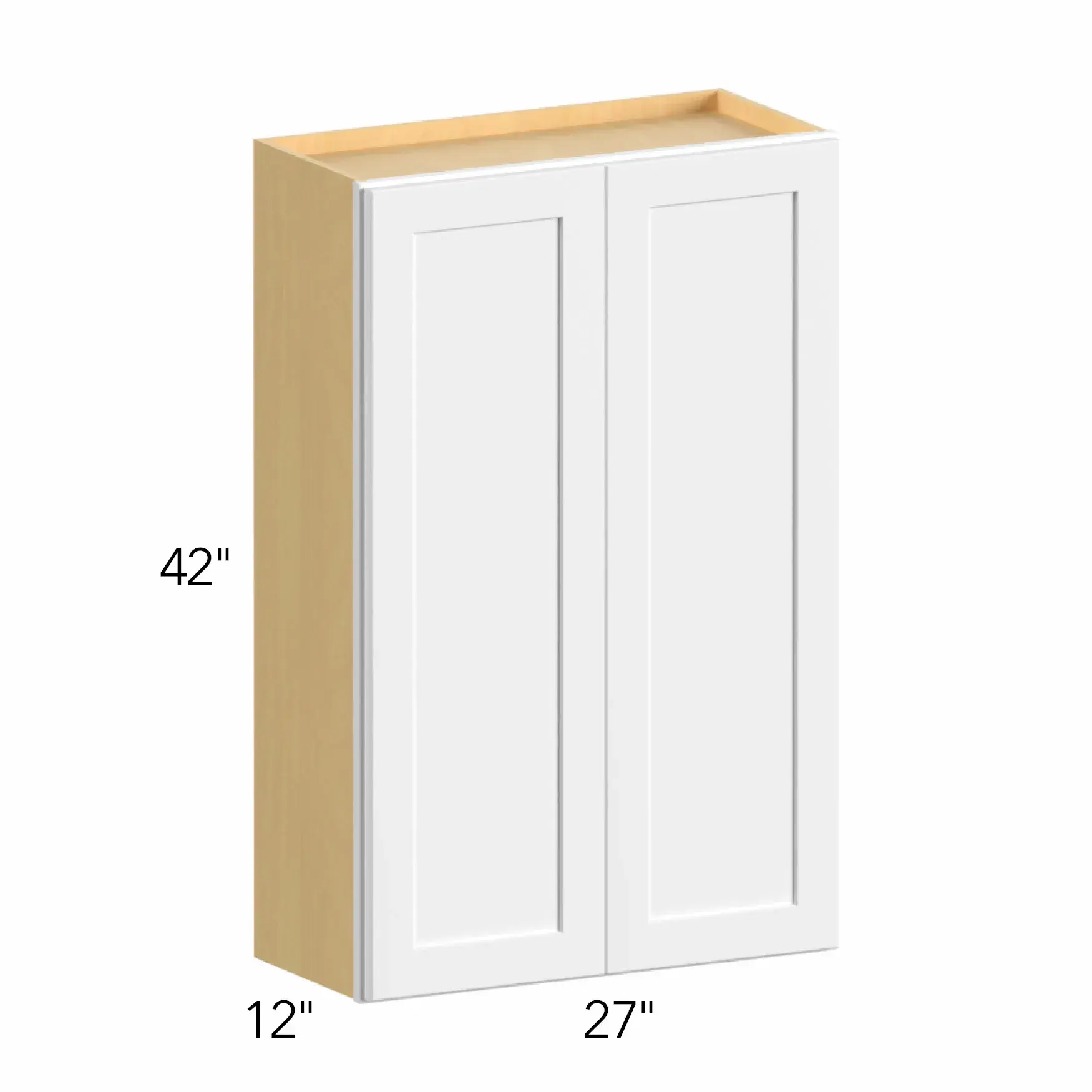 Allure® Echo Dove 27"W x 42"H x 12"D Wall Cabinet (W2742)