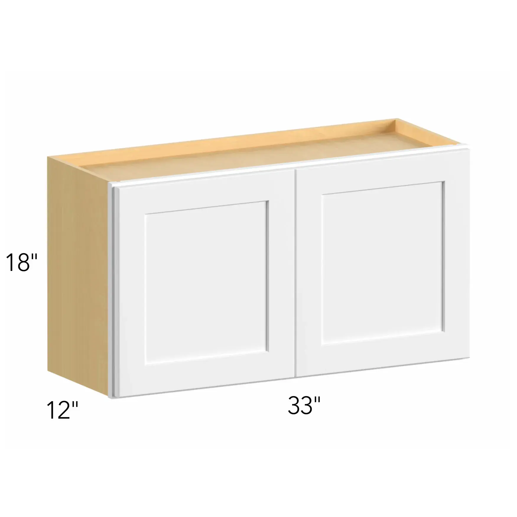 Allure® Echo Mocha 33"W x 18"H x 12"D Wall Cabinet (W3318)
