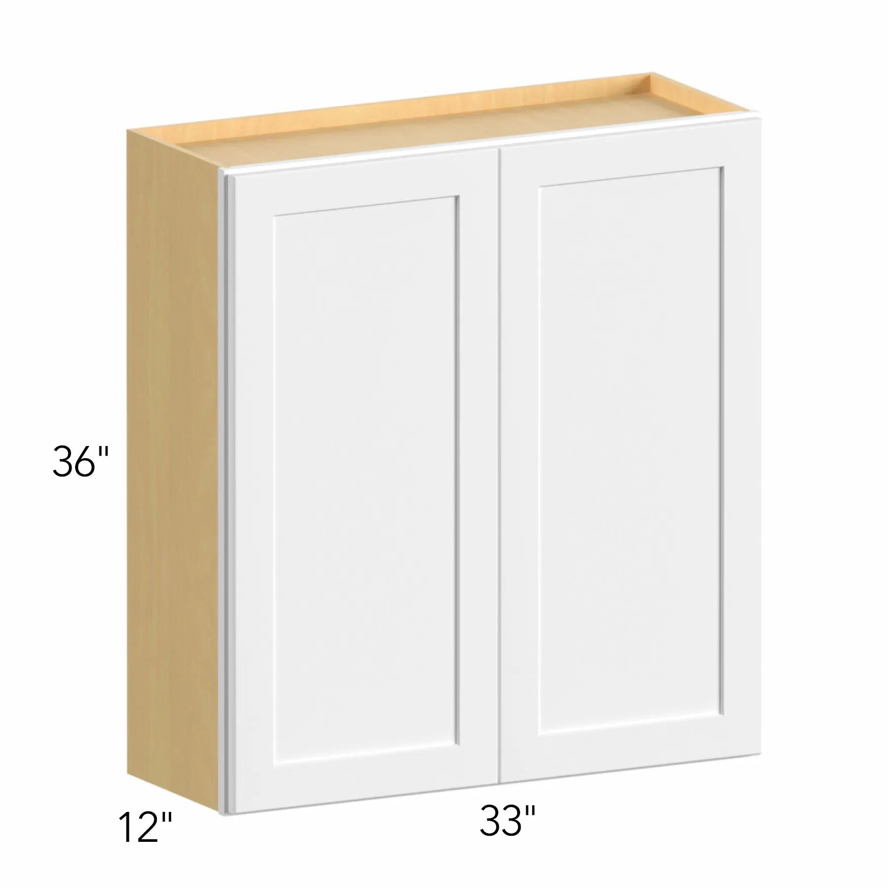 Allure® Echo Mocha 33"W x 36"H x 12"D Wall Cabinet (W3336)