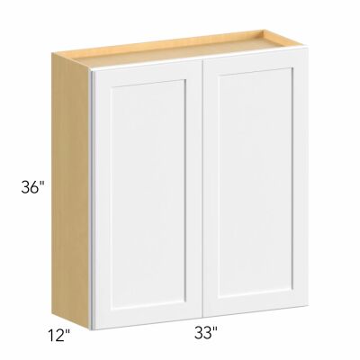 Allure® Galaxy Dove 33"W x 36"H x 12"D Wall Cabinet (W3336)