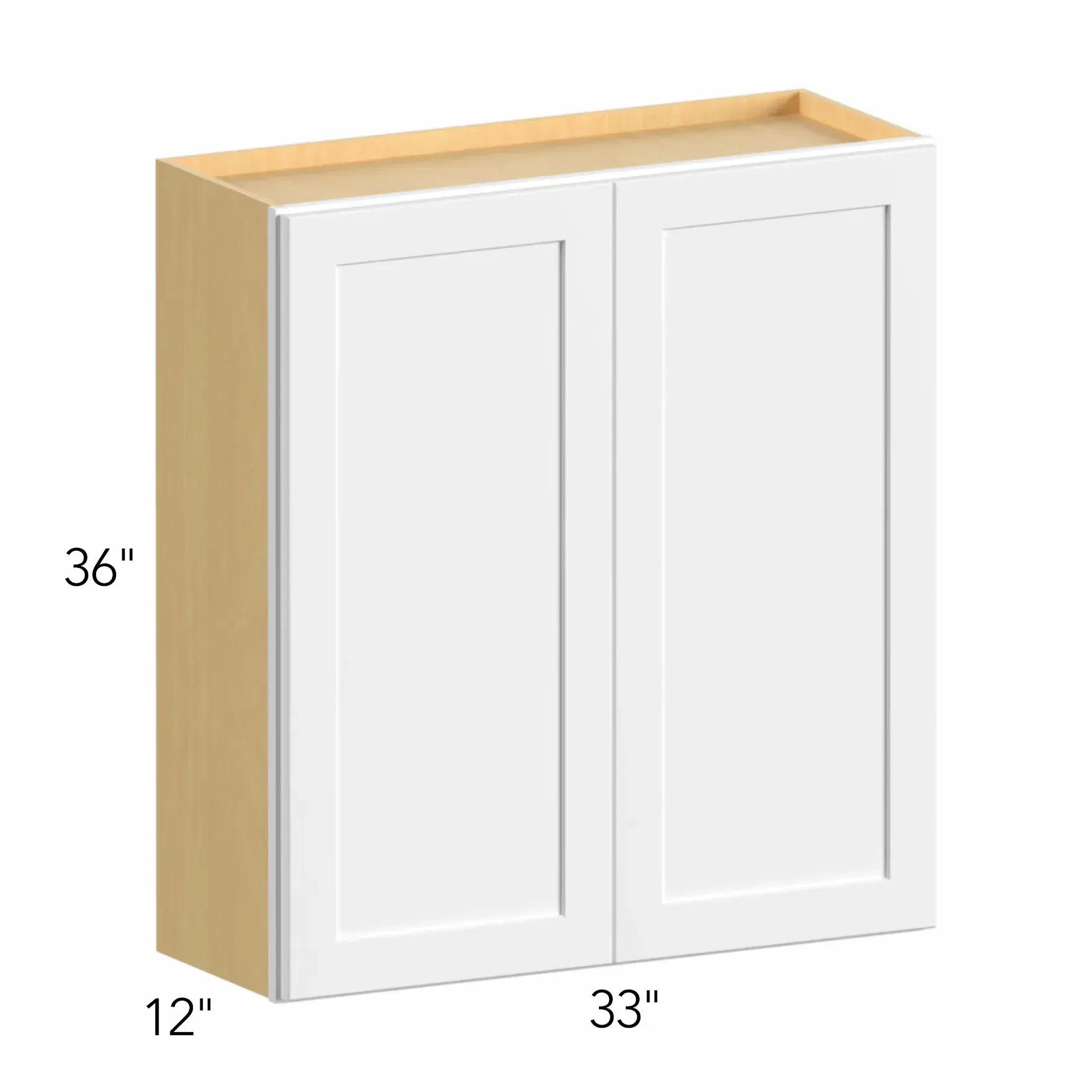 Allure® Echo Mocha 33"W x 36"H x 12"D Wall Cabinet (W3336)