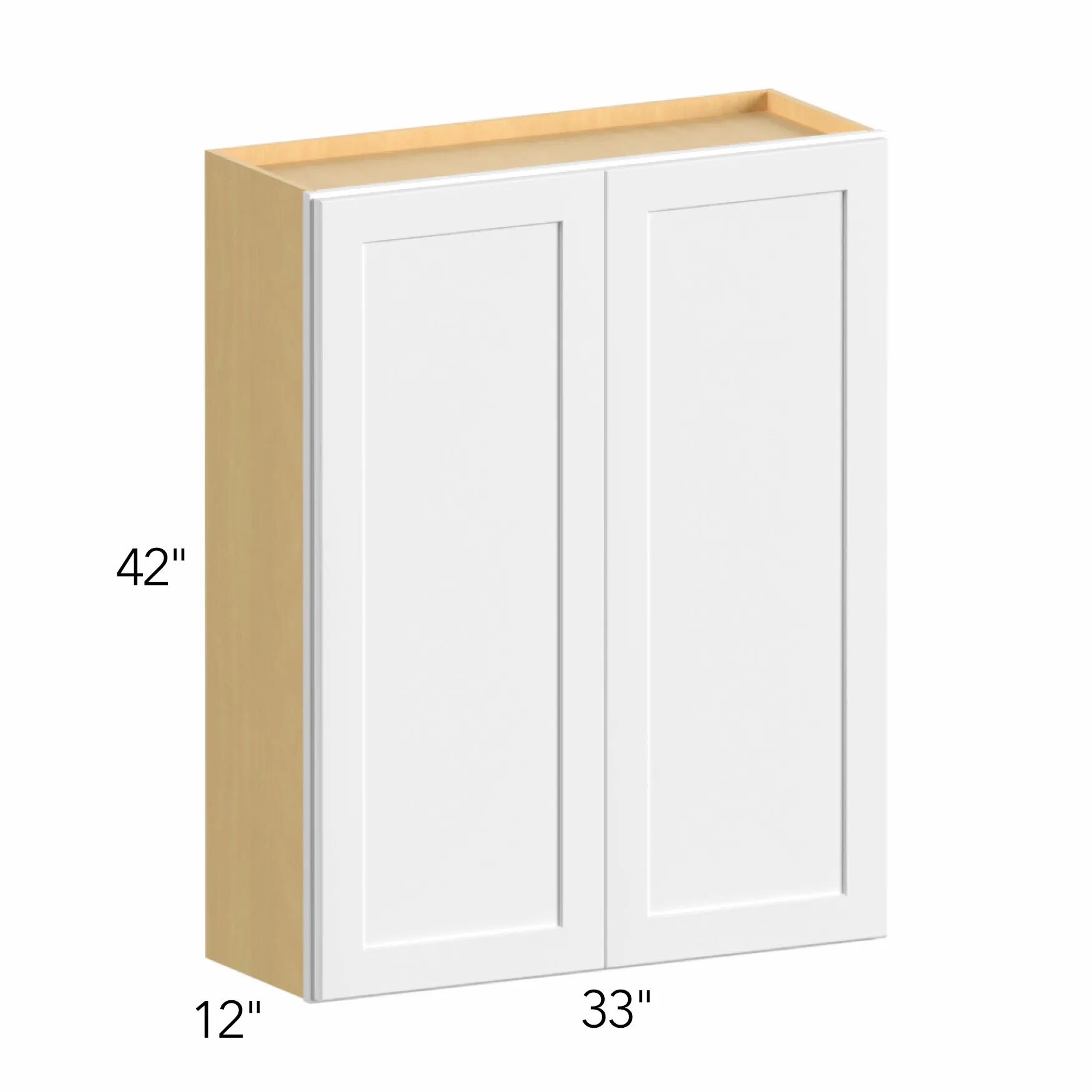 Allure® Echo Mocha 33"W x 42"H x 12"D Wall Cabinet (W3342)
