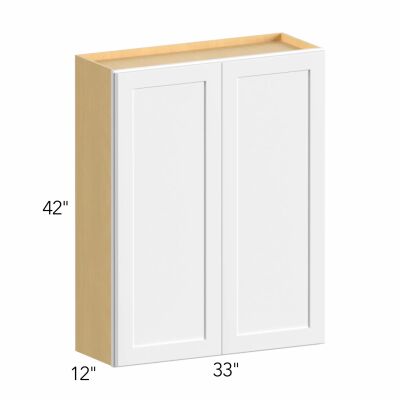 Allure® Galaxy Dove 33"W x 42"H x 12"D Wall Cabinet (W3342)