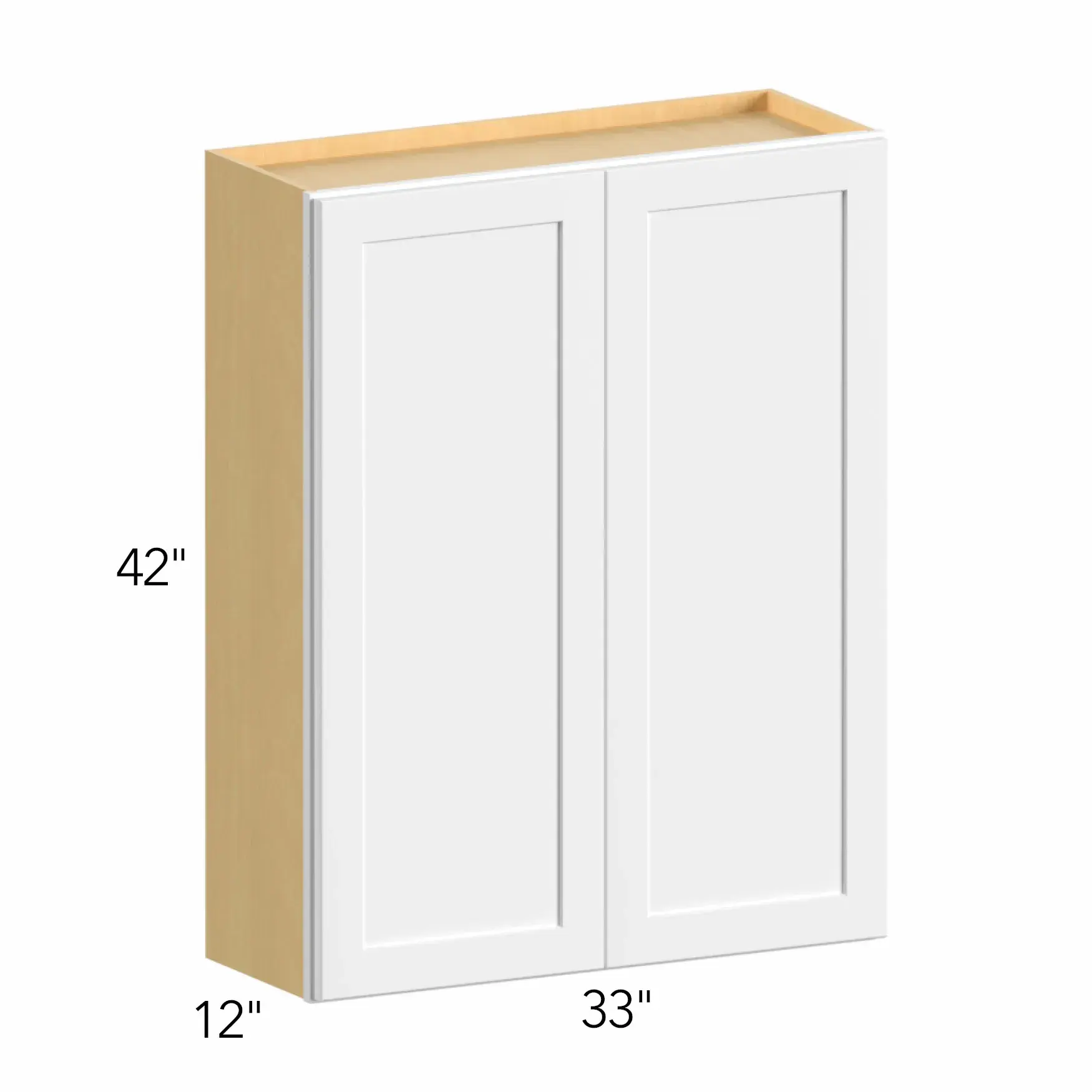 Allure® Echo Mocha 33"W x 42"H x 12"D Wall Cabinet (W3342)