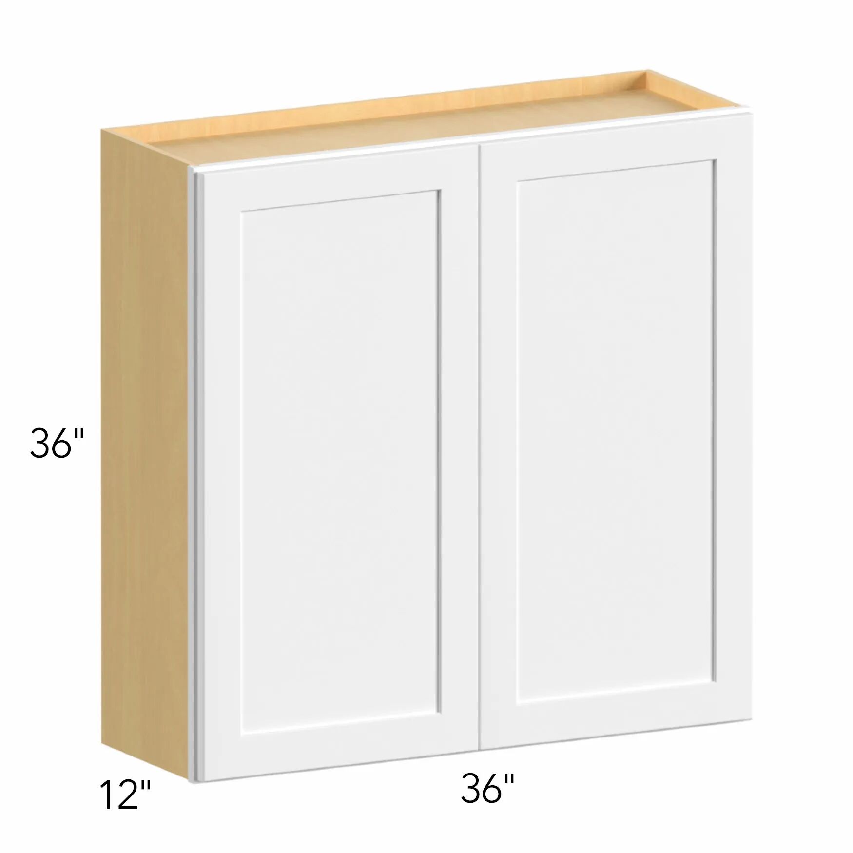 Allure® Echo Mocha 36"W x 36"H x 12"D Wall Cabinet (W3636)