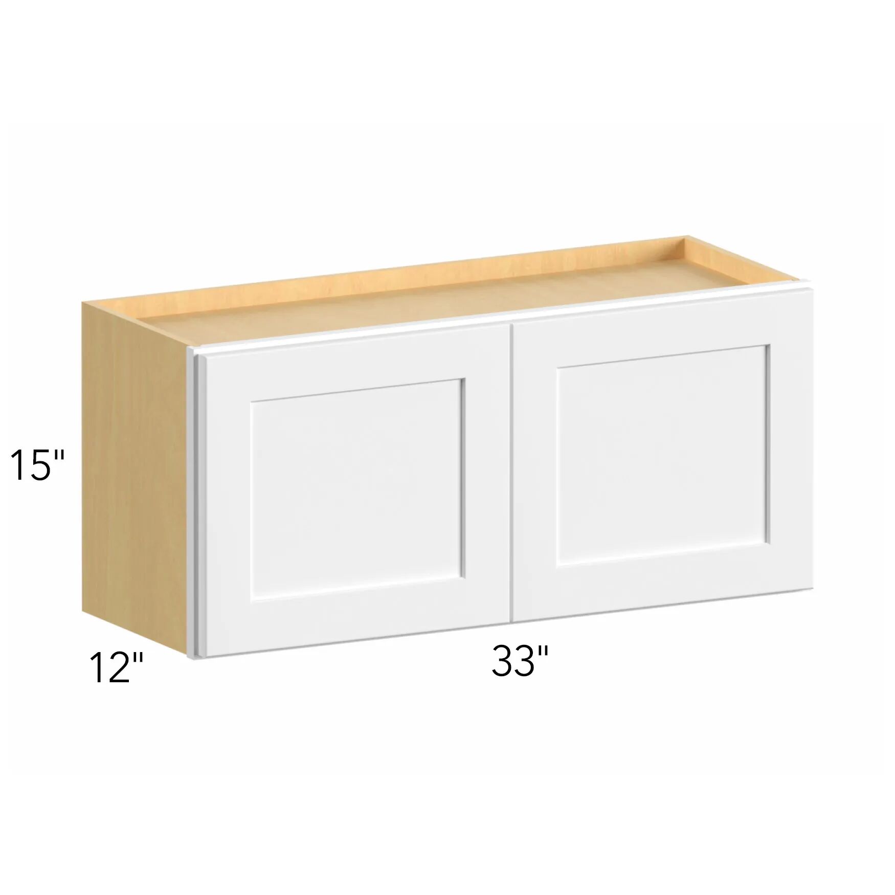 Allure® Echo Mocha 33"W x 15"H x 12"D Wall Cabinet (W3315)