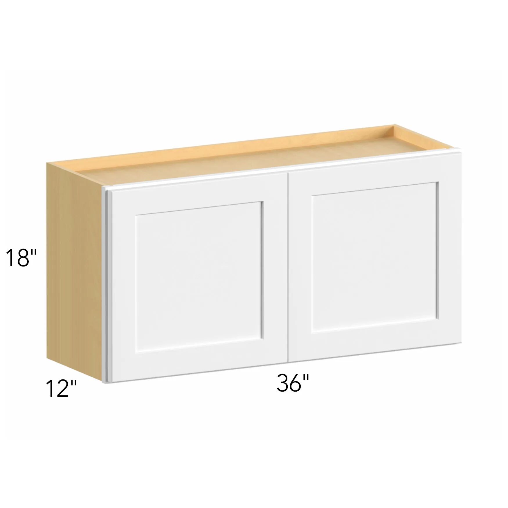 Allure® Echo Mocha 36"W x 18"H x 12"D Wall Cabinet (W3618)