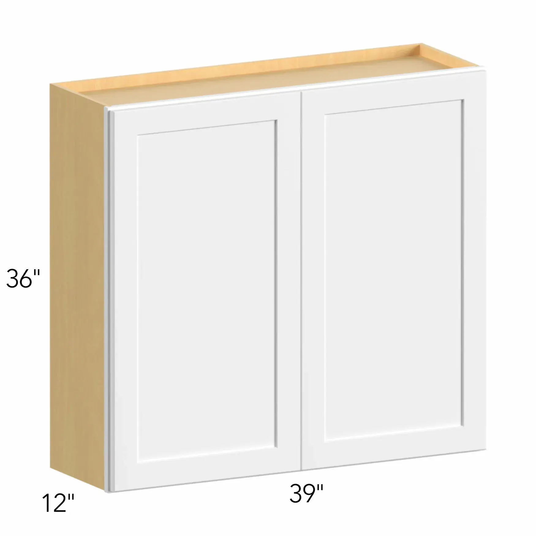 Allure® Echo Mocha 39"W x 36"H x 12"D Wall Cabinet (W3936)