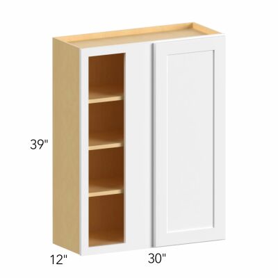 Ovela® Tuscany Antracita 30"W x 39"H x 13"D Blind Corner Cabinet (WBC3039)