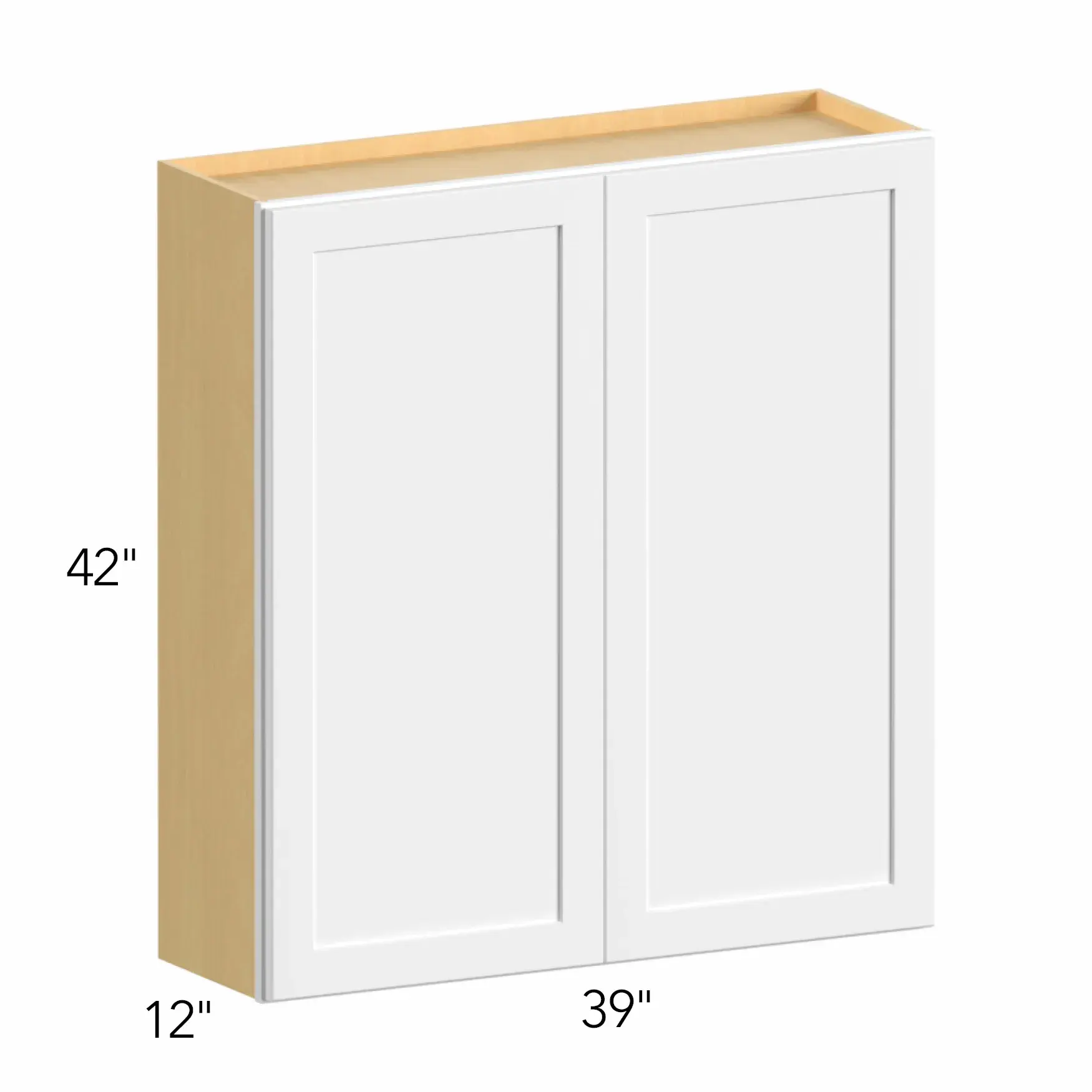 Allure® Galaxy Truffle 39"W x 42"H x 12"D Wall Cabinet (W3942)