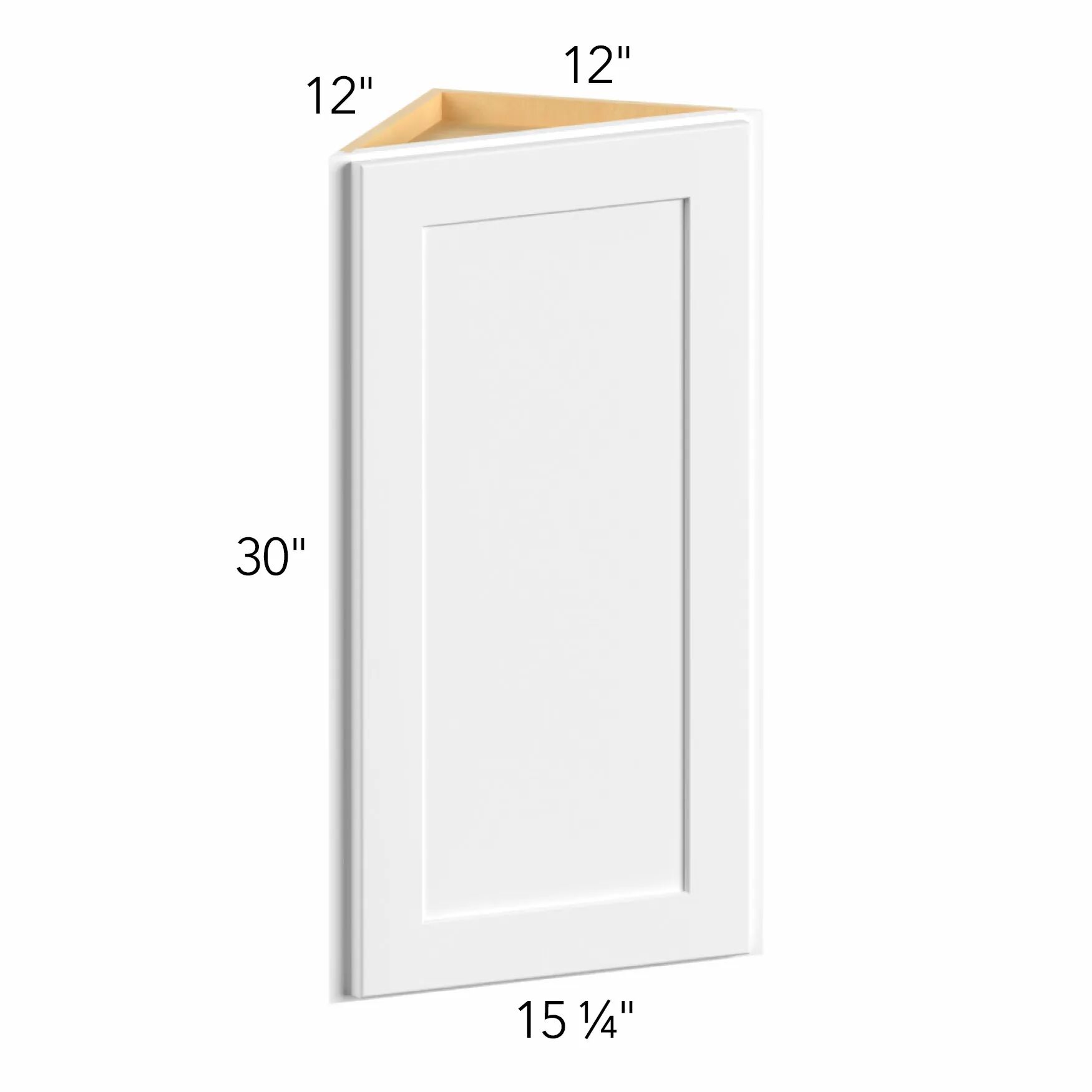Allure® Echo Mocha 12"W x 30"H x 12"D Wall Angle End Cabinet (WAE1230)