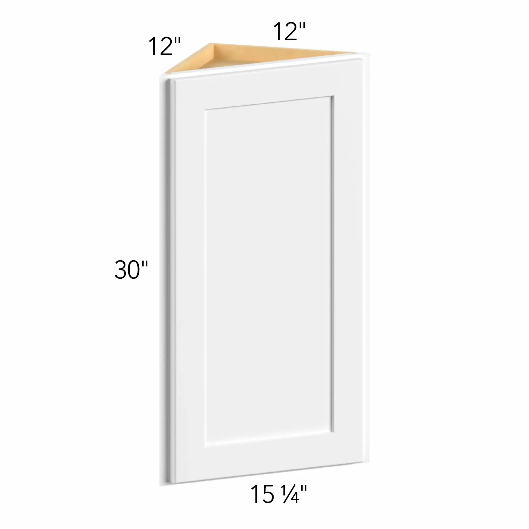 Allure® Echo Mocha 12"W x 30"H x 12"D Wall Angle End Cabinet (WAE1230)